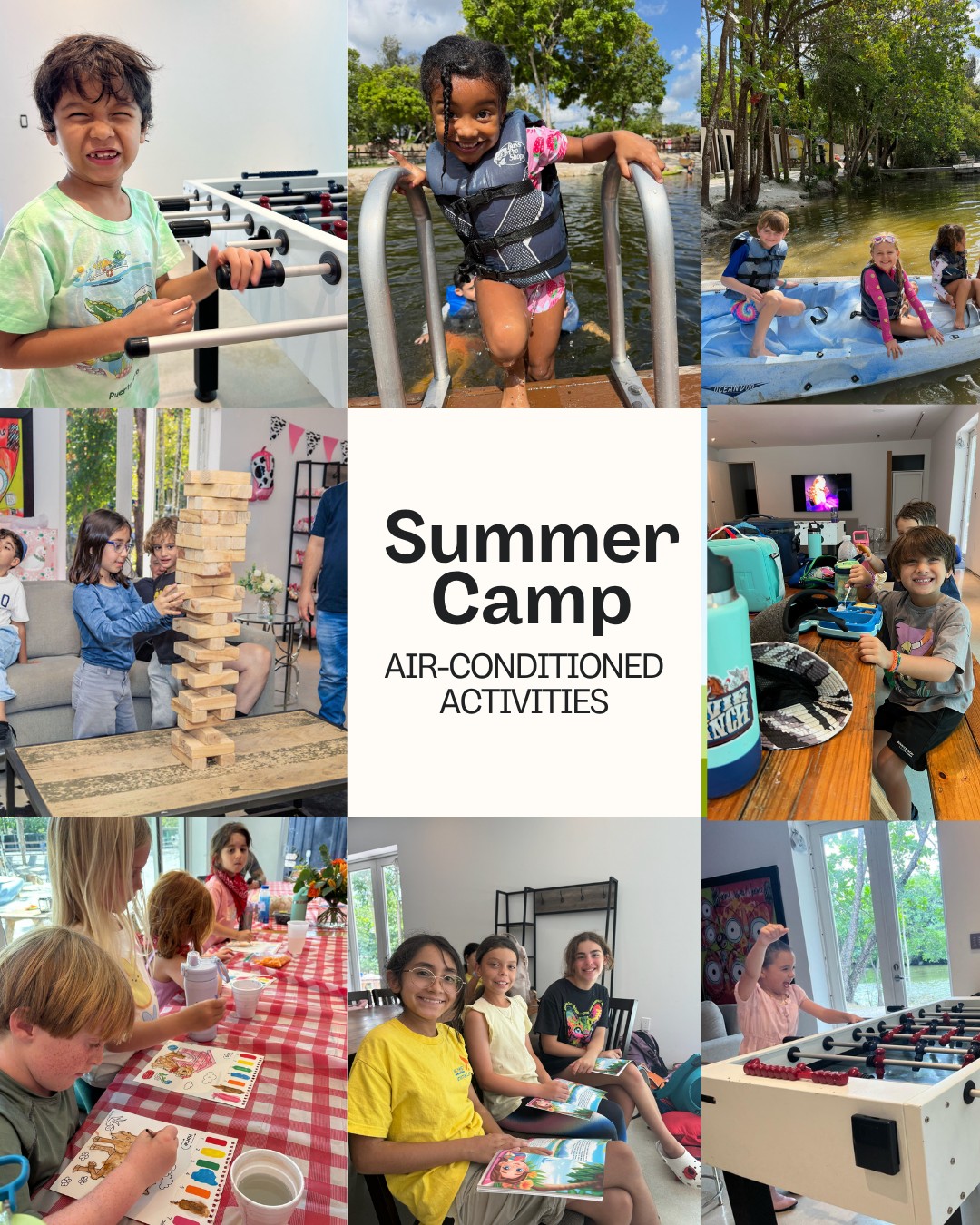 Think summer camp in South Florida is too hot? Not at Davie Ranch.
Between splashing in the lake, water games, swimming with the horses and cooling off inside our air-conditioned Lakehouse, our campers stay busy, comfortable and having fun all day long.
A little sunshine, a lot of water and plenty of indoor breaks = the perfect summer camp combination.
Register today and come make memories with us!
#summercamp
Summer camp in Davie, Florida featuring horses, lake activities, water play, indoor air-conditioned spaces, outdoor adventures, and unforgettable experiences for kids ages 5-15.