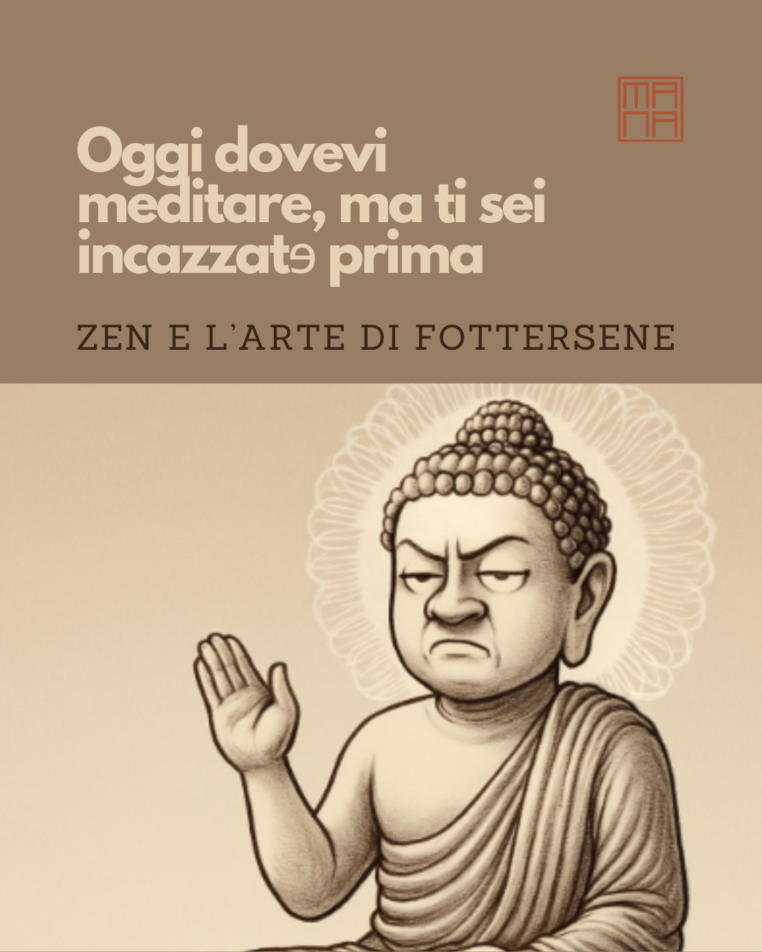 Avevi il tappetino pronto.
La playlist di mantra tibetani in sottofondo.
Anche l’incenso, quello buono.
Poi è successo.
Una frase fuori posto. Una mail sbagliata. Un tono acido.
E la meditazione… è diventata una conferenza interiore con l’avvocato del karma.
È normale.
Anzi, è spirituale.
Perché a volte il vero lavoro non si fa a occhi chiusi e gambe incrociate, ma quando cerchi di non rispondere a tono, pur avendo una risposta perfetta già pronta.
✨ Anche tu hai mai programmato un momento sacro… interrotto da un sacro giramento di scatole?
Io non prometto pace interiore o tisane illuminanti, ma accompagno chi sente il bisogno di cercare davvero anche quando fa ridere, anche quando fa male.
Dai un’occhiata ai percorsi che propongo: forse c’è qualcosa che parla anche a te.
Link in bio o www.filippomanassero.it