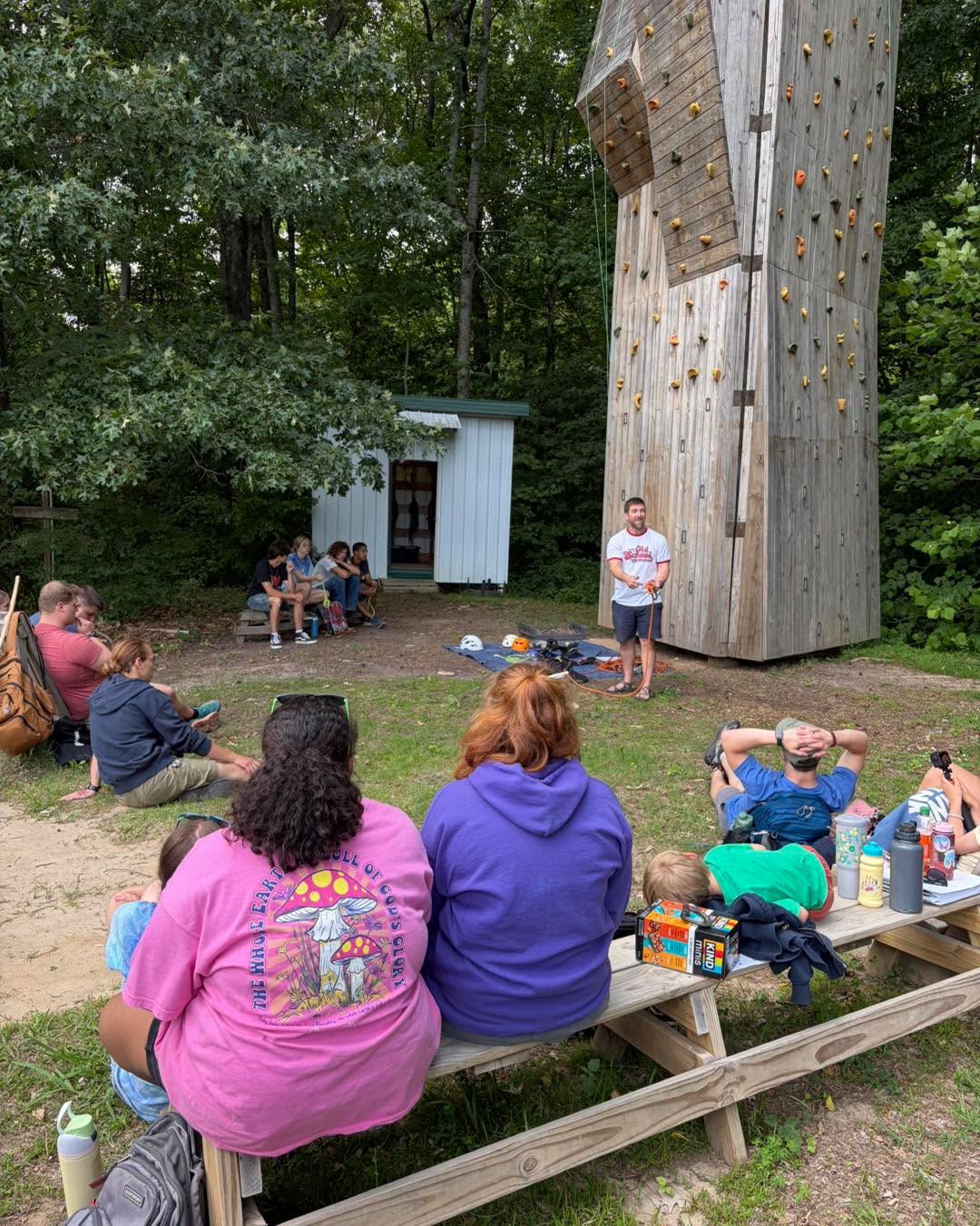 Day 1 of staff training involved some fun. A good old game of Bear, Hunter, Princess. And some serious safety lessons on the ropes course. Getting ready for campers coming soon!