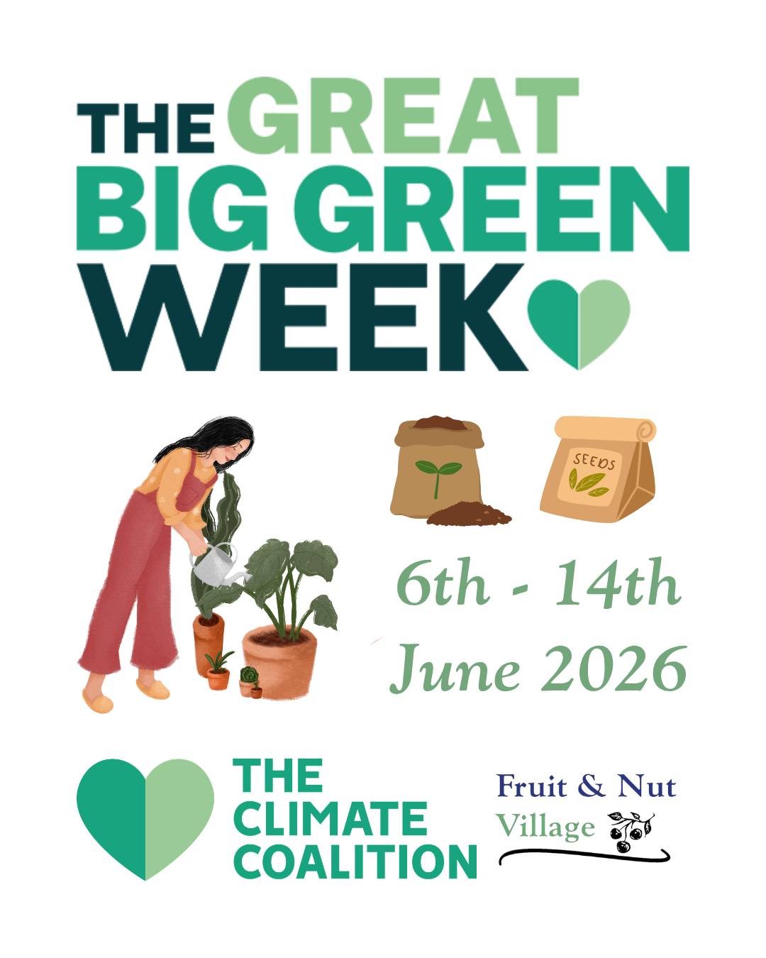 It's Great Big Green Week!
Here are our events celebrating all things green until the 14th June:
Wednesday 10th June – 5.30 pm to 7.30 pm @ The People's Plot. Forest Garden Care Session. We are back this June for more pleasant evenings of weeding, watering and general care of the forest garden, the site and its infrastructure. Please do join us. Don't worry if you are late to the session; please call 07895692446 to gain access to the allotment site.
Thursday 11th June – 10 am to 12 pm @ The Green Forest Garden. Forest Garden Care Session. All welcome as we prepare ground for more planting and continue weeding and mulching around our trees!
Friday 12th June – 10.30 am to 2.30 pm @ Pebble Mill Forest Garden. Forest Garden Care Session. We have a team of office workers joining us today to boost our numbers and to really make a big effort to clear the weeds from the forest garden - prepare for a big session of garden care. Open To All.
Sunday 14th June – 10 am to 12 pm @ The Green Forest Garden. Forest Garden Planting Workshop. Join us for a special Sunday session planting fruit bushes to develop this space. If you can't usually attend weekday sessions, then this one's for you! All welcome.
Sunday 14th June – 2.30 pm to 4.30 pm @ Calthorpe Interfaith Community Orchard. Interfaith Orchard Spring Picnic. Join us for shared food, games and perhaps some light pruning and mulching!
#GreatBigGreenWeek #ClimateCoalition #GreenSpaces #ForestGardens #Community