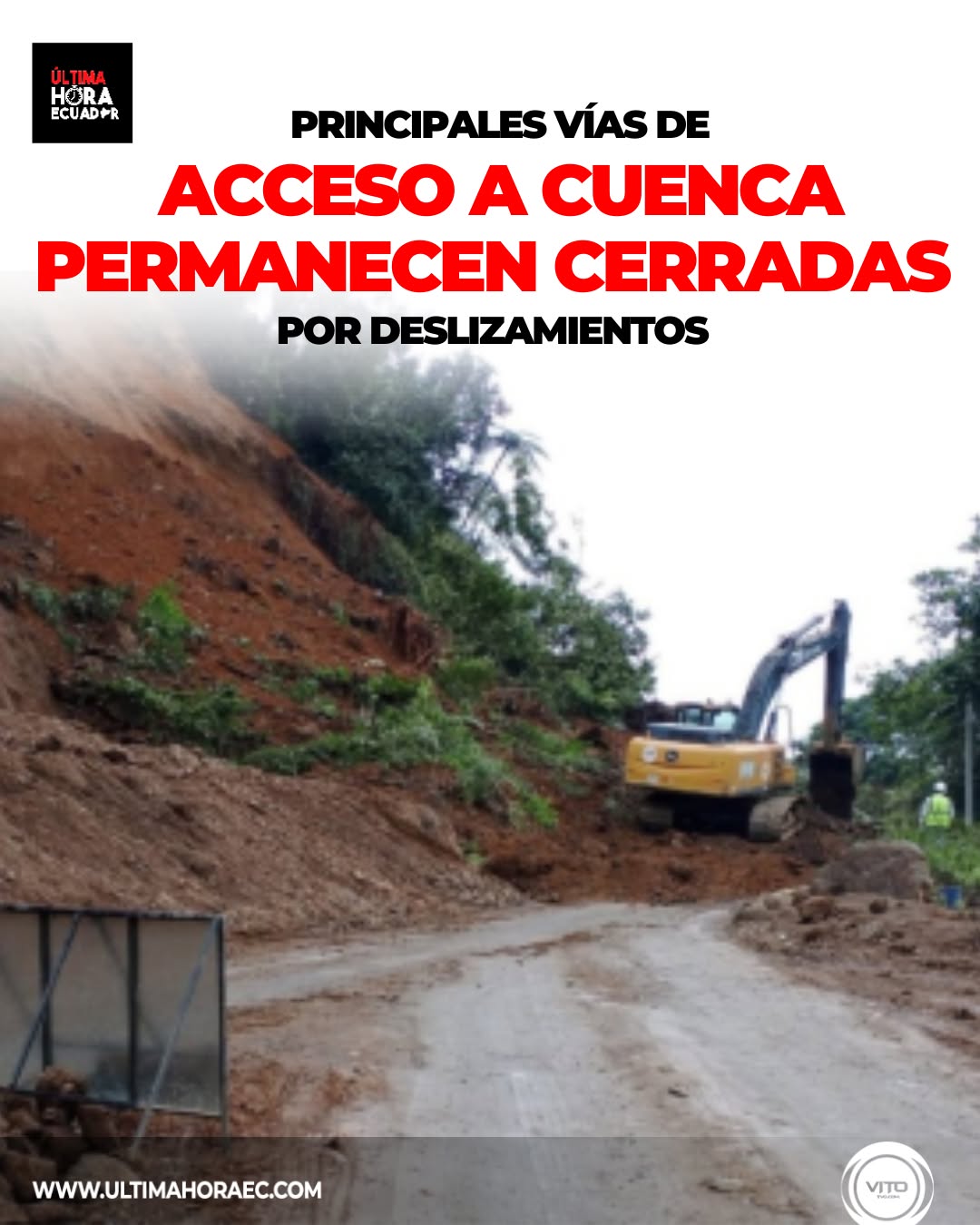 🚧⛈️ Las intensas lluvias continúan causando estragos en el Azuay....