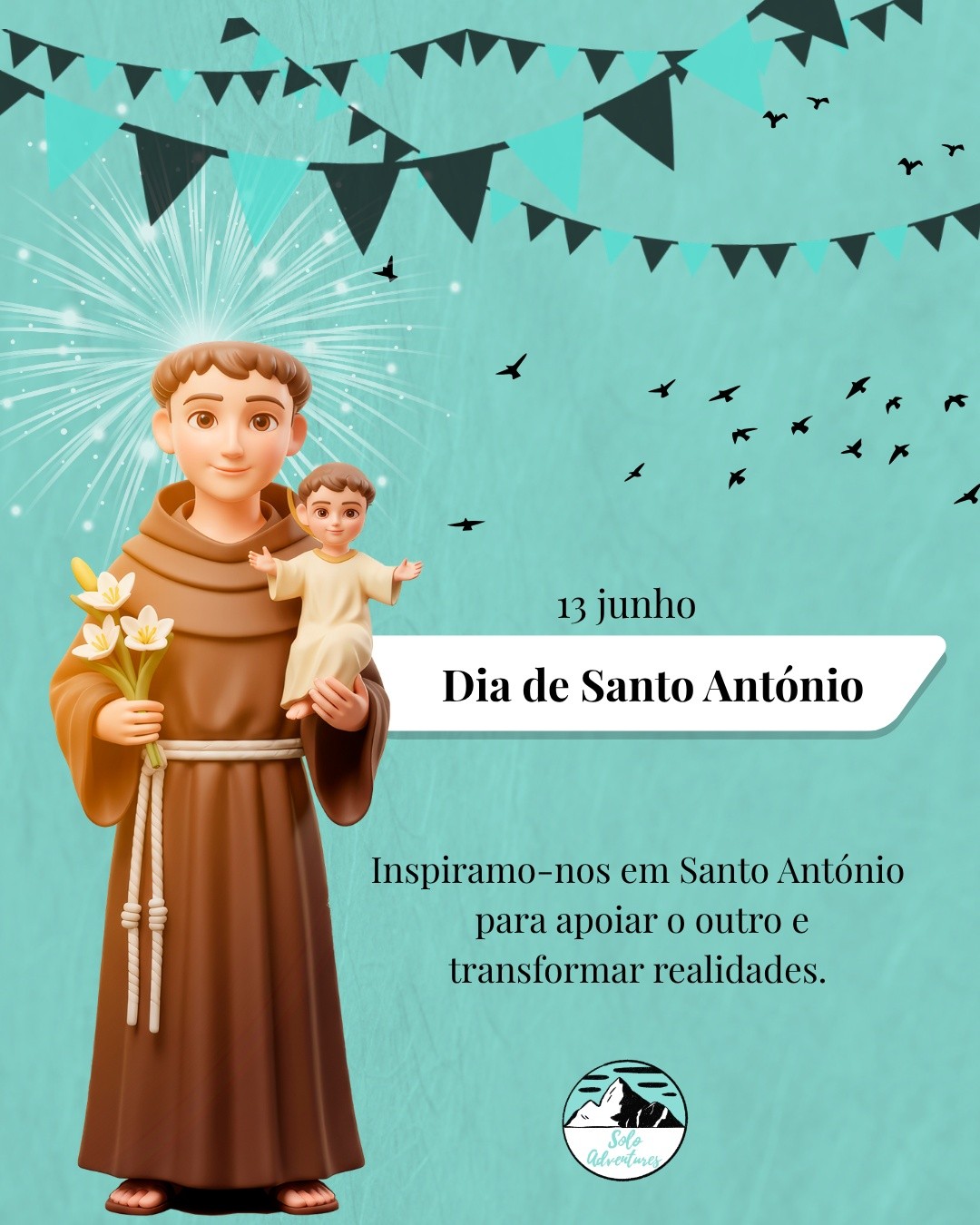 🌿 Hoje recordamos Santo António, conhecido em Portugal como Santo António de Lisboa.
Nascido em Lisboa, dedicou a sua vida a servir os outros, levando esperança, conhecimento e apoio a quem mais precisava.
Séculos depois, a sua história continua a recordar-nos uma verdade simples: pequenas ações de solidariedade podem transformar vidas.
Cada gesto de ajuda, oportunidade criada e pessoa apoiada são sementes de mudança capazes de fortalecer comunidades inteiras.
Num tempo marcado por desafios sociais, ambientais e humanos, esta mensagem continua tão atual como há séculos.
💭 De que forma podemos contribuir para criar mais oportunidades e gerar impacto positivo nas comunidades que nos rodeiam?