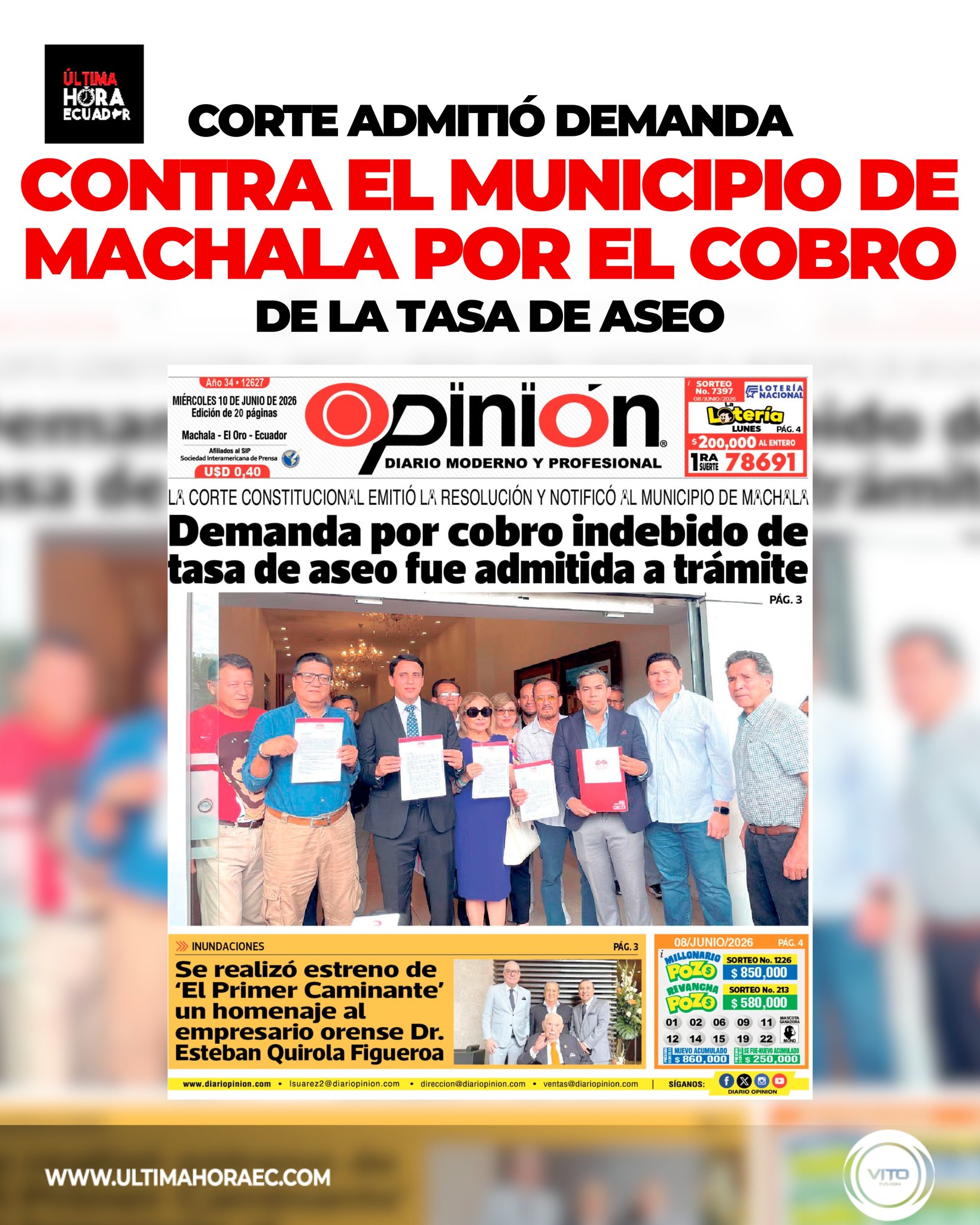 La Corte Constitucional emitió una resolución y notificó al Municipio...