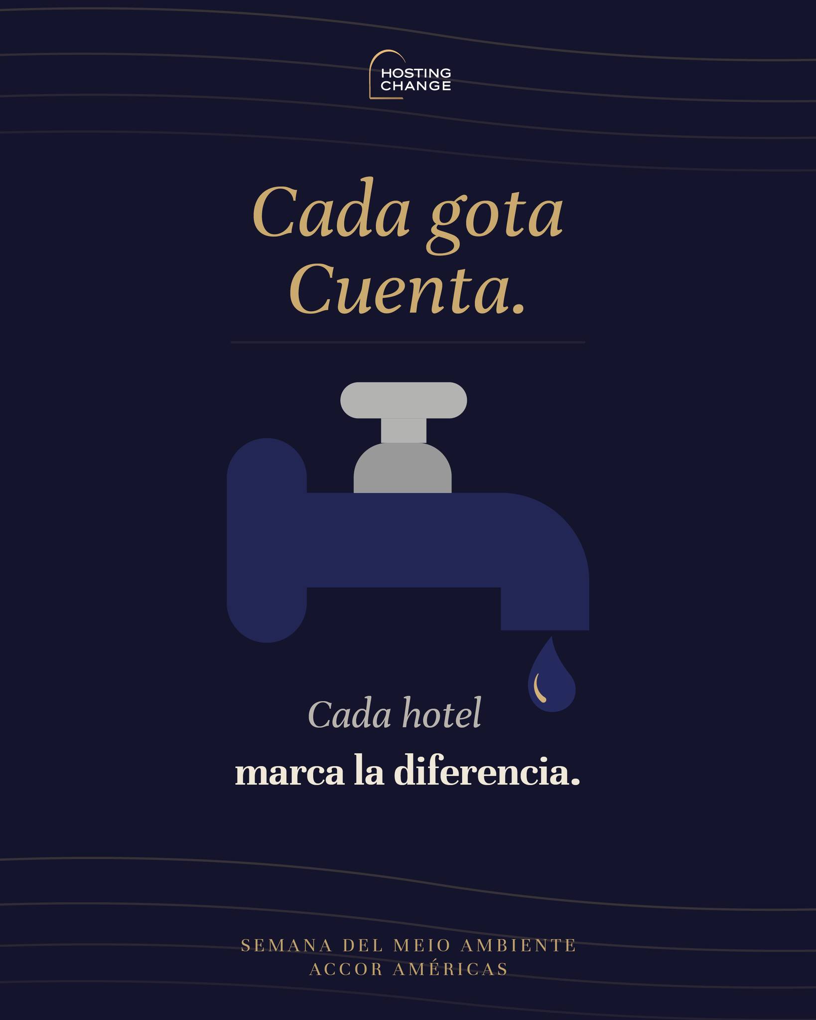 Las pequeñas acciones del día a día ayudan a reducir impactos y fortalecer una operación más consciente.
Hoy reforzamos la importancia del consumo responsable de agua dentro y fuera de los hoteles.
#HostingChange #SemanaDelMedioAmbiente