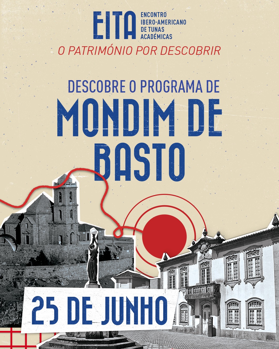 O EITA não acontece apenas num palco.
Acontece em cidades, vilas, ruas e espaços que contam histórias.
Dia 25 de junho, Mondim de Basto junta-se a esta viagem pelo património, pela música e pela tradição académica.
Um lugar para descobrir. Uma paragem obrigatória nesta edição.
Já conheces Mondim de Basto?
#eita #Veita #eita2026 #mondimdebasto