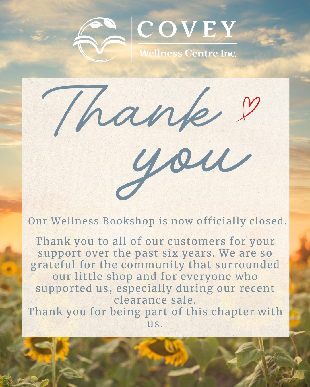 We want to take a minute to thank you! ❤