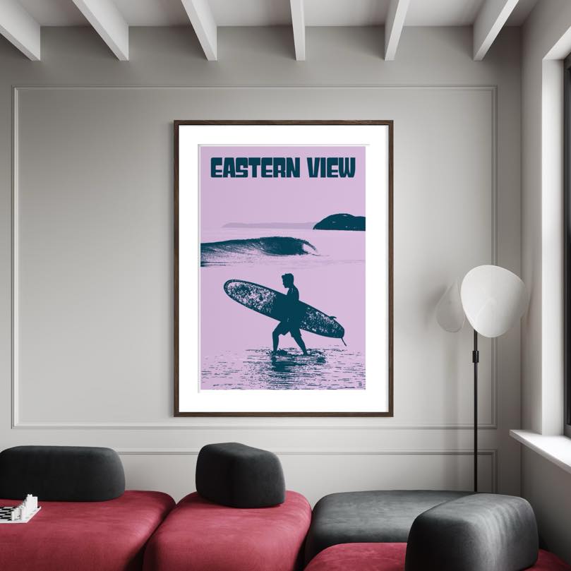 Eastern view to Big Hill and Lorne in distance. Tranquil art prints for your home.
#surfwallart #surfcoast #surf #homedecir