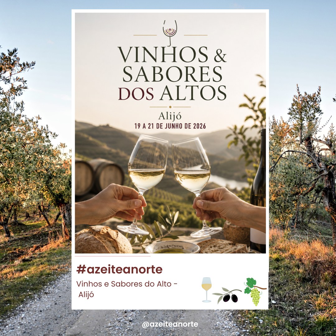 📍 Alijó
📅 19 a 21 de junho
Há eventos que se visitam. Este vive-se de copo na mão.
Em Alijó, os vinhos contam a história da altitude. Nascidos entre os 500 e os 700 metros, os Vinhos dos Altos trazem frescura, elegância e o carácter único de um território onde o Douro se revela de forma diferente.
🍷 Mais de 50 produtores reunidos num só lugar
🍷 Provas comentadas, degustações e encontros com quem faz o vinho acontecer
🍷 Novas experiências como o Wine Bar Experience e o Buyers Lounge
🍷 Gastronomia local, azeite, mel, pão tradicional e sabores da região
Tudo isto acompanhado por três dias de música, convívio e descoberta, num dos eventos vínicos mais marcantes do Norte de Portugal.
Porque o vinho é importante.
Mas o território que lhe dá origem é ainda mais.
🍇 Entre vinhas de altitude, sabores autênticos e paisagens durienses, Alijó volta a brindar ao melhor da sua identidade.
#azeiteanorte #alijo #vinhosesaboresdosaltos #douro #vinhosdosaltos #enoturismo #gastronomiaportuguesa #dourovinhateiro #trasosmontes #produtoslocais #vinhoportugues #visitportugal #nortedeportugal #oleoturismo #olivoturismo #azeite🍷✨