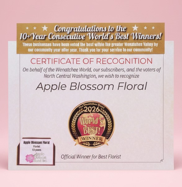 Thank you🌸🌸
It is our honor to create
Floral Art 💚💚for the
Wenatchee valley.
#ABF#World'sBest