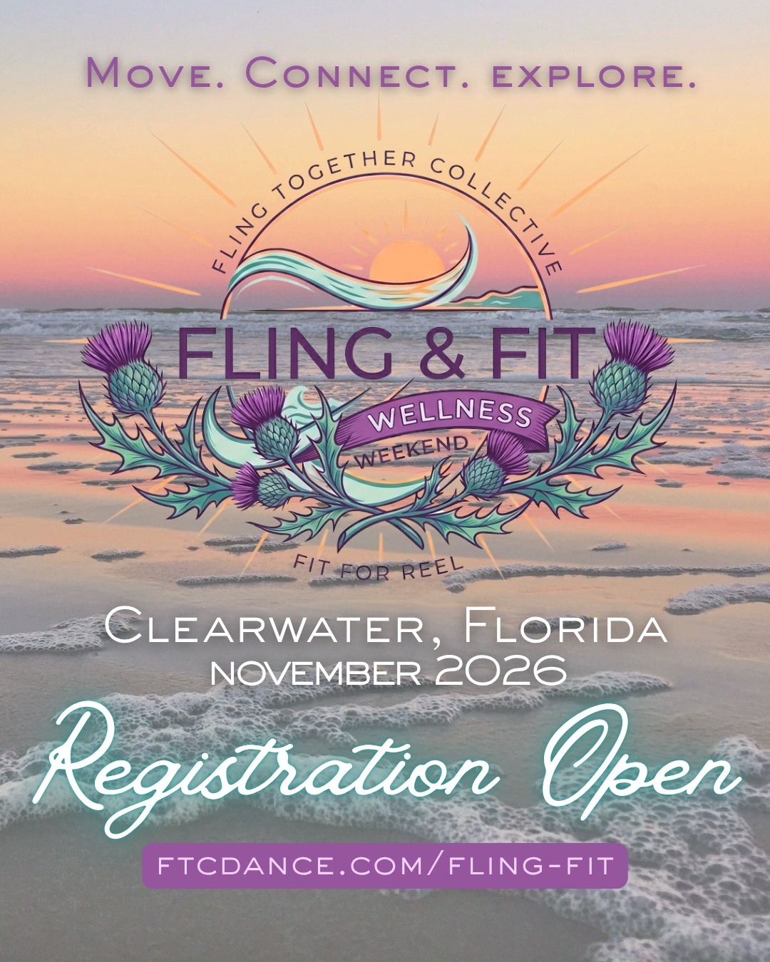 Elevate your Highland dance journey with an exclusive collaboration between @fit_for_reel and Fling Together! The Fling & Fit Wellness Weekend will be unique blend of movement and mindfulness designed to leave you feeling rejuvenated and inspired. π΄ Learn more here: https://www.ftcdance.com/fling-fit π link in bio
We are thrilled to introduce Rachael Walker @walkrach as our primary highland instructor for the weekend. She will be accompanied by Fling Together and Fit For Reel instructors plus other special guests. More instructor announcements coming soon!
Hosted in the beautiful surrounds of Clearwater, Florida, this event invites you to:
βπ Move: Dive into Highland dance and movement sessions tailored for every level.
π Connect: Build community during our ceilidh and specialized tracks for competitive dancers, as well as parents, teachers and adult dancers looking for a lower impact experience.
βπ Explore: Discover wellness through yoga, spa time, and nature walks in sunny Clearwater, Florida.
This is Highland dancing like youβve never experienced before! Early Bird registration open May - June. We canβt wait to #FlingTogether for this inclusive, one-of-a-kind weekend. π Register here: https://www.ftcdance.com/fling-fit π link in bio