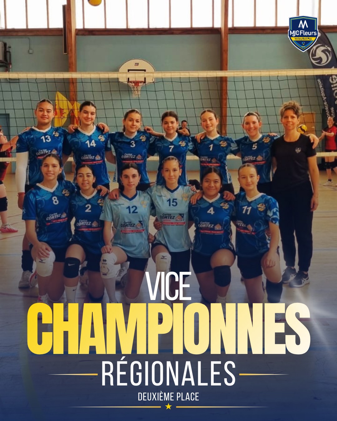La saison 2025-2026 s'achève de la plus belle des manières pour les M15 élite avec un magnifique titre de vice-championnes régionales ! 🥈
Bravo aux joueuses et au coach pour cette magnifique saison ! 💙🤍