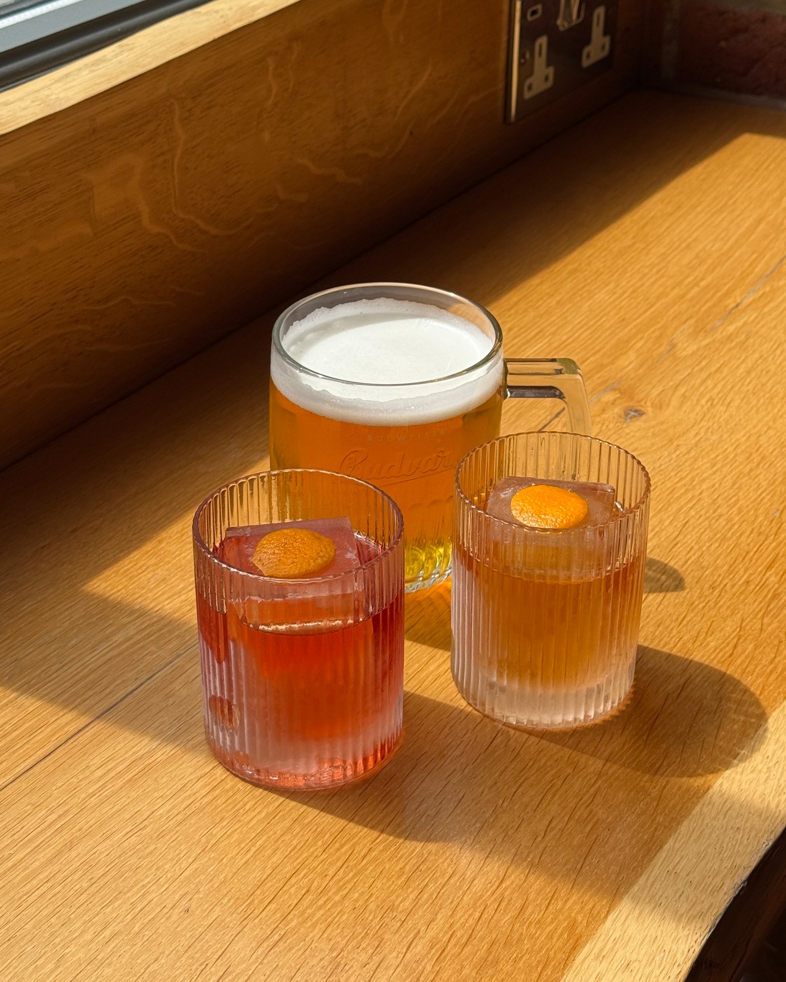 With Father’s Day just around the corner this Sunday, it's the perfect excuse to get a date in the diary.
Bring your dad along and we’ll treat him to a complimentary Old Fashioned, Negroni or a pint of Budvar on us!
We’re open from 12pm, so whether you’re heading out for a catch-up after lunch or just fancy a relaxed afternoon together, come find a spot and we'll handle the rest.