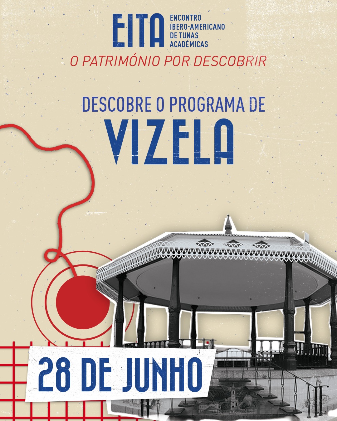 O património não se encontra apenas nos monumentos.
Encontra-se nas praças, nas pessoas, nas tradições e nos momentos que se vivem.
Vizela é mais uma das paragens do EITA 2026, onde a Tuna volta a ocupar o espaço público e a aproximar culturas através da música.
Desliza para conhecer a programação de dia 28!
#eita #eita2026 #Veita #Vizela