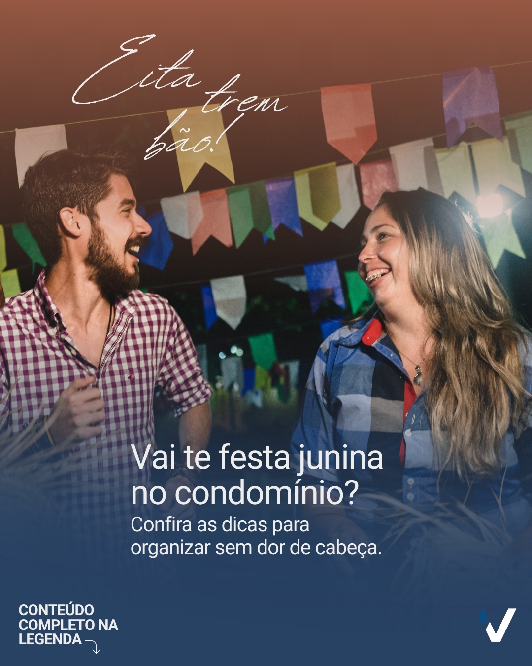 Vai ter Festa Junina no condomínio? Para garantir o arraiá sem dor de cabeça, o segredo é o planejamento.
Defina os horários de início e término respeitando o regimento interno, delimite o espaço correto para as barracas e reforce a equipe de limpeza e segurança nas áreas comuns.
Com organização da administradora e apoio dos moradores, a diversão é garantida para todas as famílias.
VIP’S 25 anos – Porque viver bem começa com uma boa gestão.
#GestaoDeCondominios #AdministradoraDeCondominios #FestaJuninaNoCondominio #VidaEmCondominio #SindicoProfissional