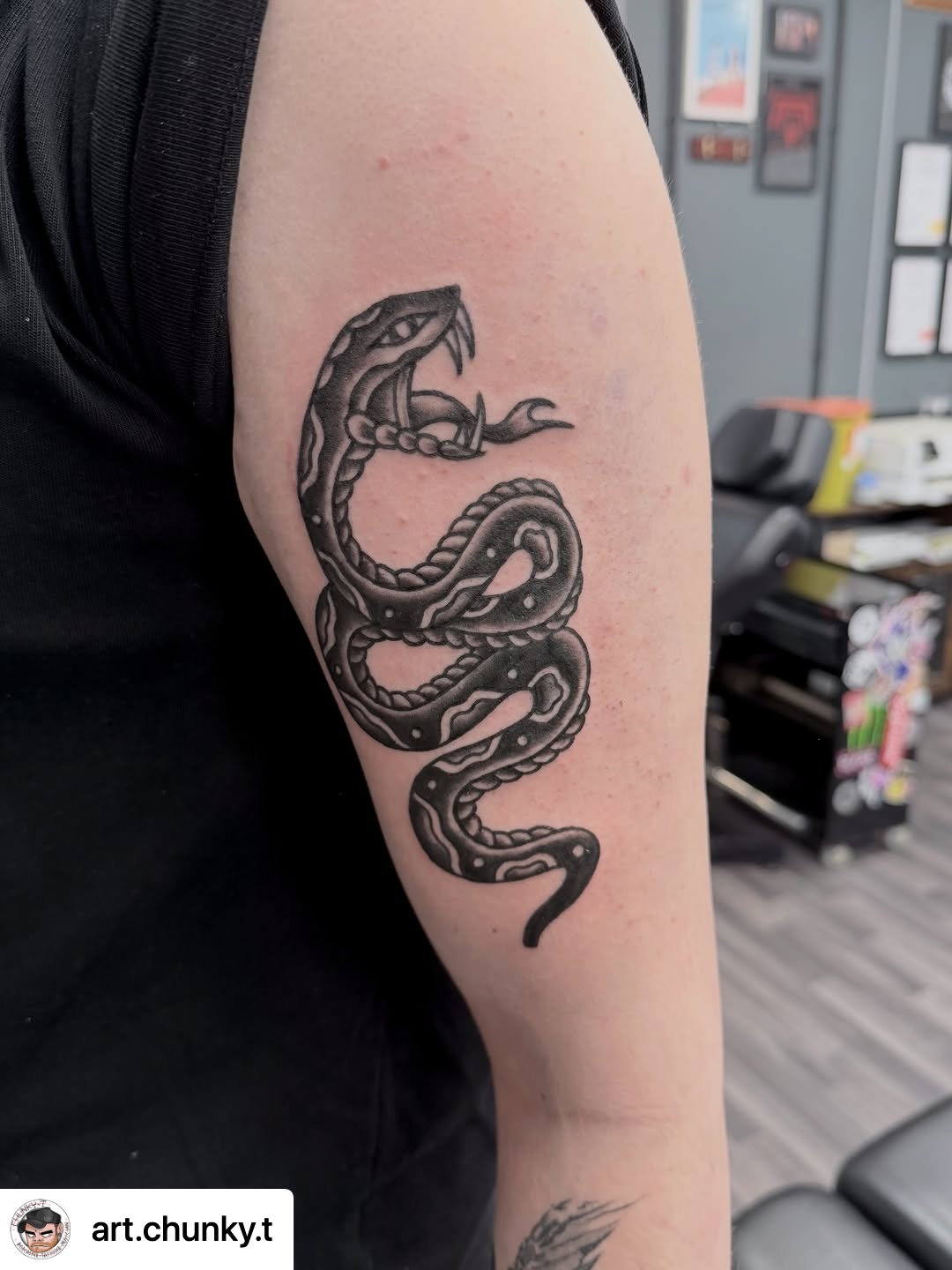 @art.chunky.t Trad snake for @owen_.0 ! Cheers mate!
