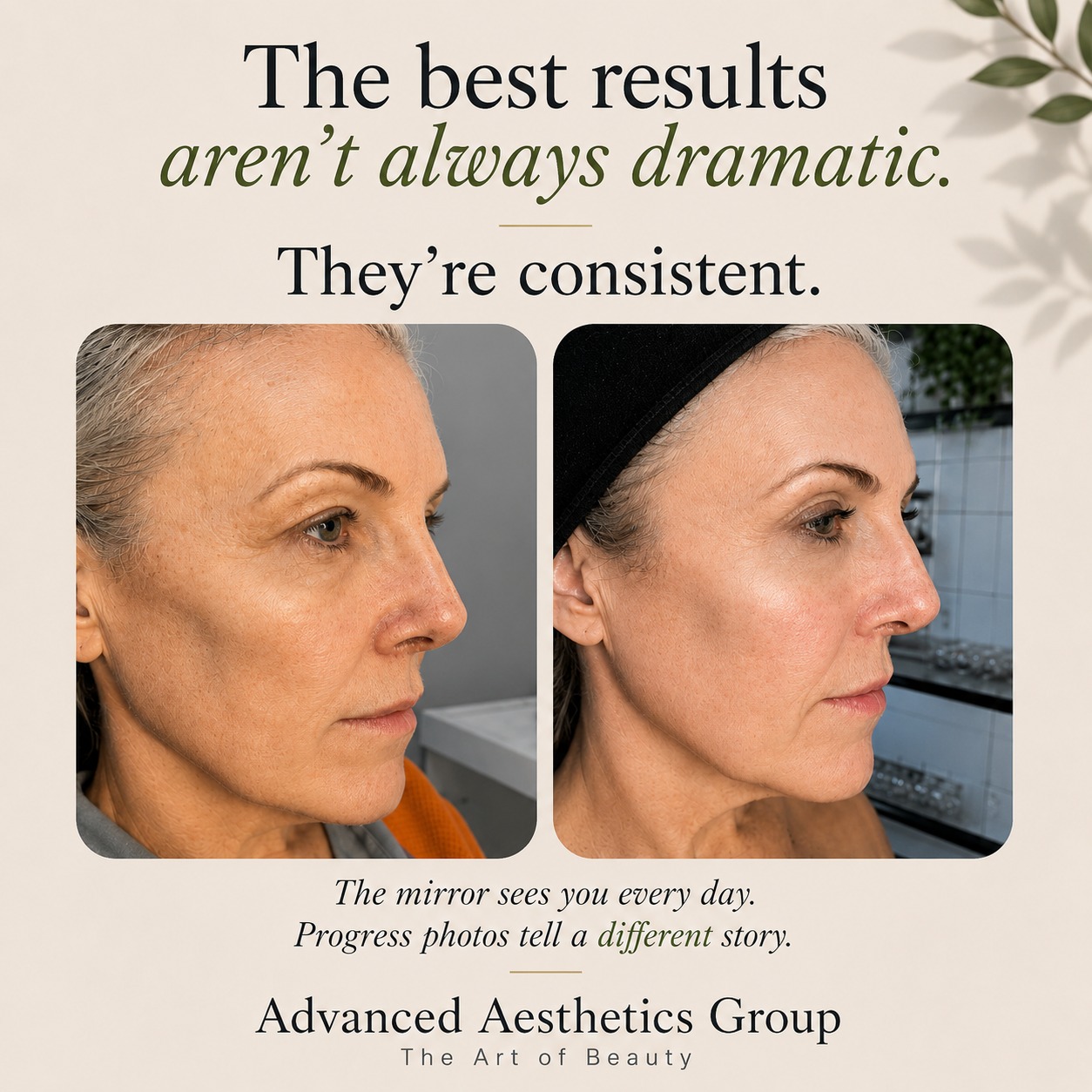 ✨ The best results aren't always dramatic. They're consistent.
One of the most rewarding parts of aesthetic medicine is looking back.
When changes happen gradually, they're easy to miss. You see yourself every day. Your eyes adjust. What felt like a small improvement last month becomes part of your "normal" today.
That's why progress photos matter.
This patient combined Plasma Pen with Microneedling and Exosomes around the eye area to support collagen production, improve skin quality, and encourage gradual skin rejuvenation.
The goal wasn't to look like someone else.
The goal wasn't an overnight transformation.
The goal was healthier, stronger, more resilient skin—and the kind of natural-looking improvement that builds over time.
When we compare photos side-by-side, we can appreciate what daily mirrors often miss:
✨ Smoother-looking texture
✨ Improved skin quality
✨ A brighter, more refreshed appearance
✨ Natural, gradual rejuvenation
Sometimes the most meaningful changes are the ones that happen so slowly that you don't realize they're happening until you look back.
That's the beauty of consistency.
💚 Have you ever looked at an old photo and been surprised by how far you've come?
#AdvancedAestheticsGroup
#TheArtOfBeauty
#PlasmaPen
#Microneedling
#Exosomes
#CollagenStimulation
#SkinRejuvenation
#EyeRejuvenation
#MedicalAesthetics
#NaturalResults
#HealthySkin
#SkinHealth
#BeforeAndAfter
#ProgressPhotos
#AestheticMedicine
#CincinnatiMedSpa