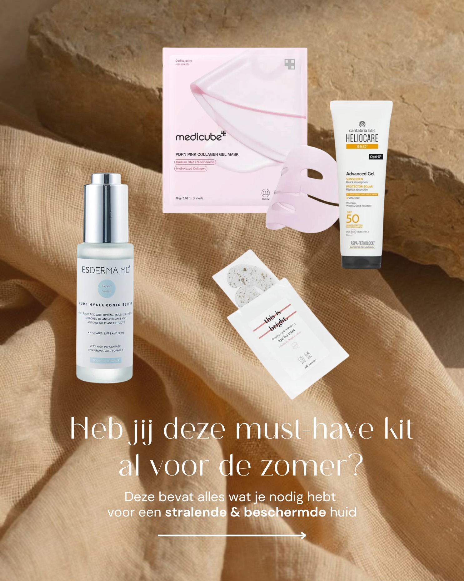 Hydratatie blijft dé nummer 1 prioriteit tijdens de zomer!
De zon droogt je huid uit en kan pigmentvlekken, roodheid en acne extra
versterken. Daarom stelden we bij Pur’Elle de perfecte Summer Essential Set
samen: een complete routine voor een gehydrateerde, beschermde en
stralende huid deze zomer. 💛
✨ In deze set vind je:
• Pure Hyaluronic Serum van EsdermaMD
• Medicube Pink PDRN Collagen Gel Masks
• Heliocare Advanced Gel SPF50
• This Is Bright Eye Pads
Tijdelijk verkrijgbaar aan een promoprijs van slechts €85.
Deze zorgvuldig geselecteerde producten geven je huid een intense
hydratatieboost, helpen haar beschermen tegen schadelijke UV-stralen én
zorgen voor die gezonde summer glow!
Geniet ook jij zorgeloos van het mooie weer dankzij dit setje?
🛍 Nu verkrijgbaar via www.purelle.be.
Veel liefs,
Lien
Pur’elle Huidinstituut
☎️ 0494 58 65 50
📩 info@purelle.be
🌍 www.purelle.be