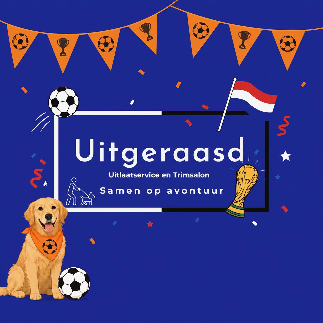 🇱🇺🟠 Wij wensen al onze Uitraas hondjes een fijne wedstrijd !⚽️ Morgen weer fris en fruitig, want vanavond wat later naar bed voor het laatste plasje met de baas🐕🍻
#wk #nederlandselftal #voetbal #honden #hondenuitlaatservice