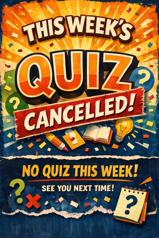 Unfortunately we have to cancel the Quiz tonight, due to the England game on at the same time, but rest assured we will be back next week with Dan our Quiz master, with even more brain teasers for you!
Sorry for any inconvenience !!
