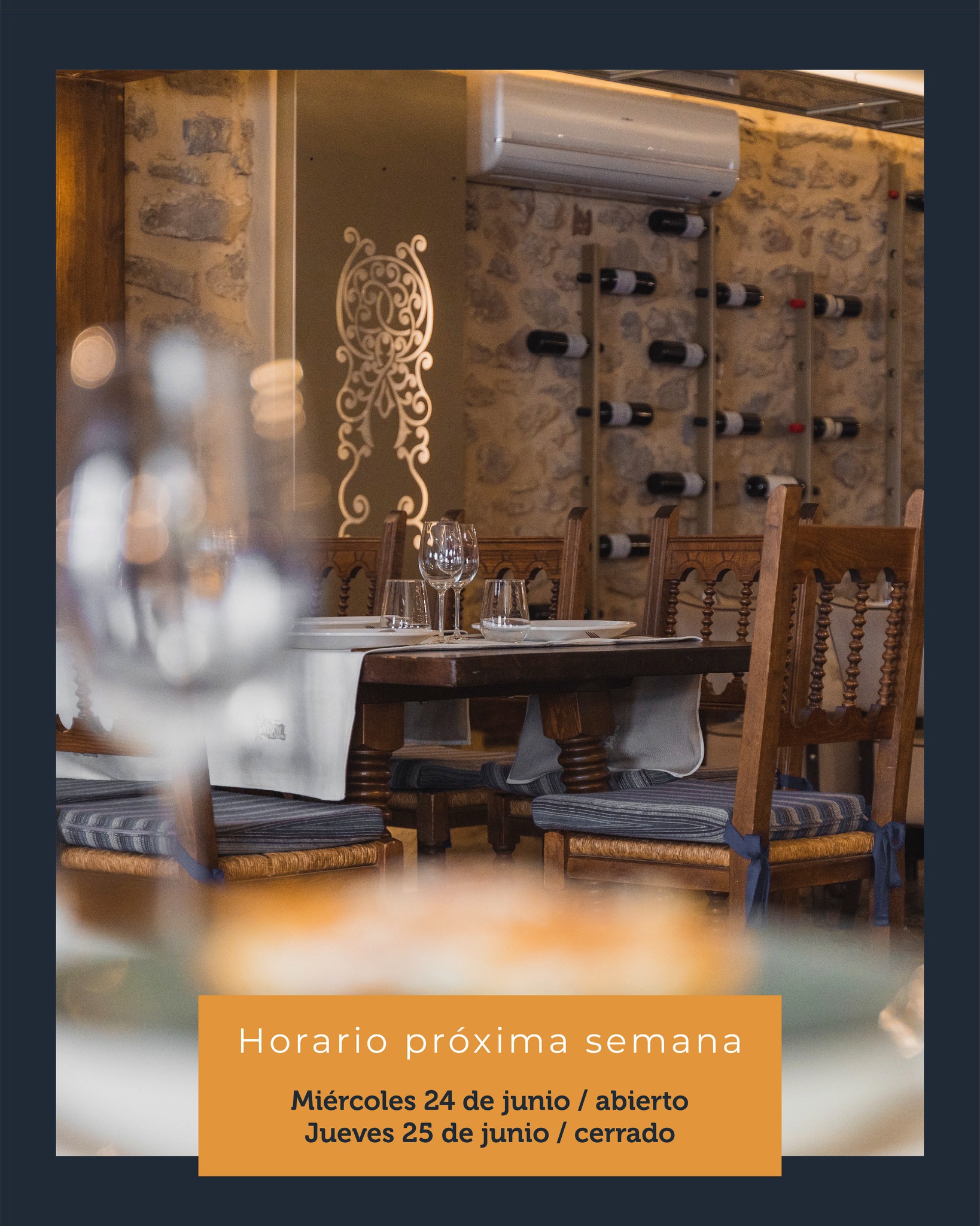 📢 La semana que viene tendremos un pequeño cambio en nuestro horario habitual
En el Mesón del Pastor abriremos el miércoles 24 y descansaremos el jueves 25.
El resto de semana seguiremos con nuestro horario habitual, preparados para recibiros como siempre 🧡
¡Os esperamos! 🍽️
#mesondelpastor #bibgourmand #morella #elsports #guíarepsol