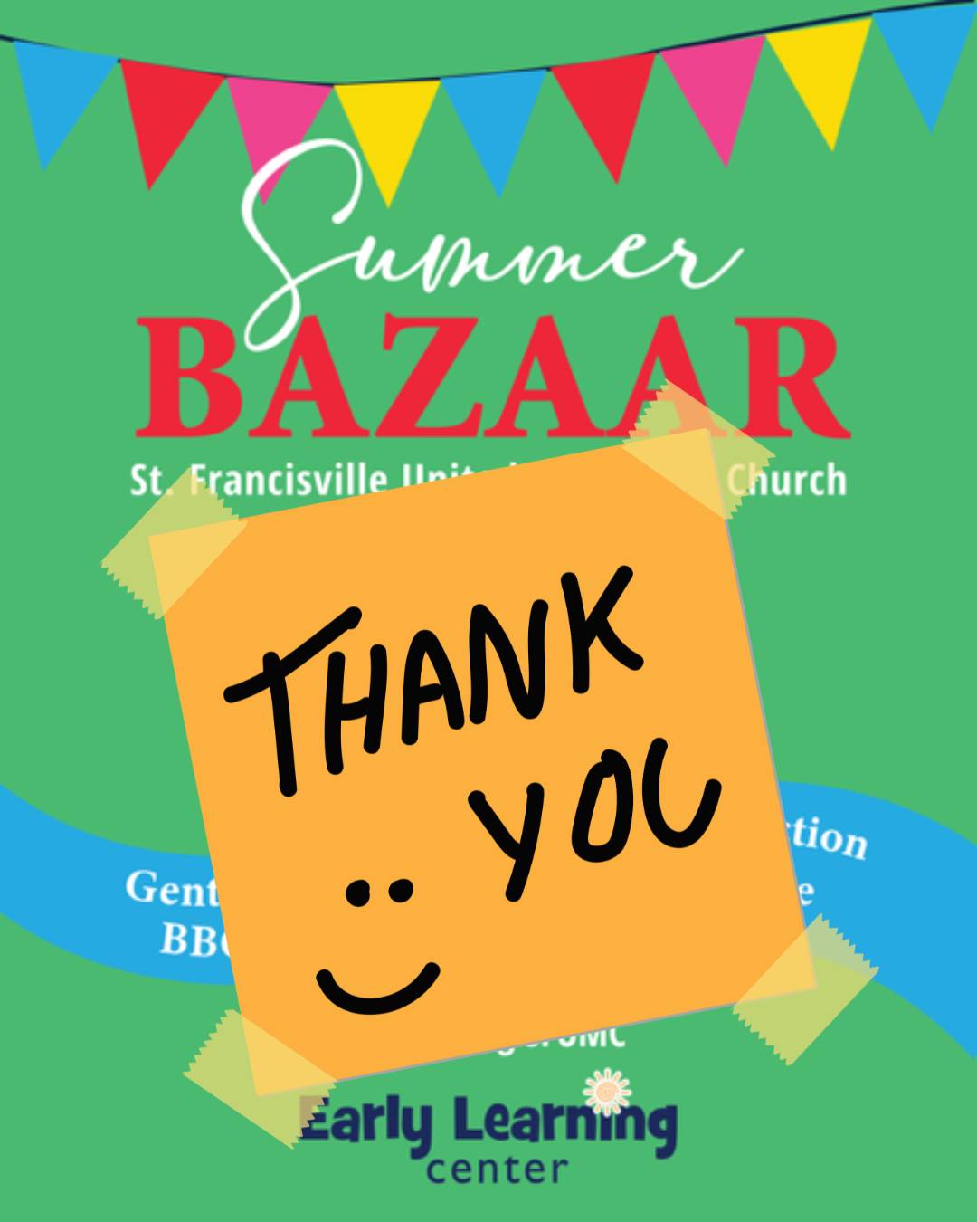 Our hearts are full following a very successful Summer Bazaar on Saturday, June 13th. We raised over $15,000 to support the restoration of our Early Learning Center. In addition, it was a beautiful day of community, connection and fun. We are so deeply grateful for all who donated, cooked, baked, volunteered their time, shopped, and supported our efforts!