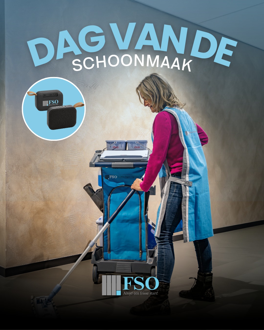 Vandaag is het de Dag van de Schoonmaker! ✨
Een dag waarop wij onze schoonmaakmedewerkers extra in het zonnetje zetten.
Dag in, dag uit zorgen zij met hun inzet, vakmanschap en oog voor kwaliteit voor schone, veilige en prettige omgevingen. Hun werk is onmisbaar en draagt iedere dag bij aan tevreden klanten en het succes van FSO BV.
Daarom willen wij al onze medewerkers bedanken voor hun harde werk, loyaliteit en betrokkenheid. Jullie maken elke dag het verschil en daar zijn wij ontzettend trots op!
Namens heel FSO: bedankt voor jullie geweldige inzet. Vandaag én alle andere dagen van het jaar waarderen wij jullie enorm! 💙
#DagVanDeSchoonmaak #Waardering #Schoonmaakhelden #FSOBV #TrotsOpOnsTeam