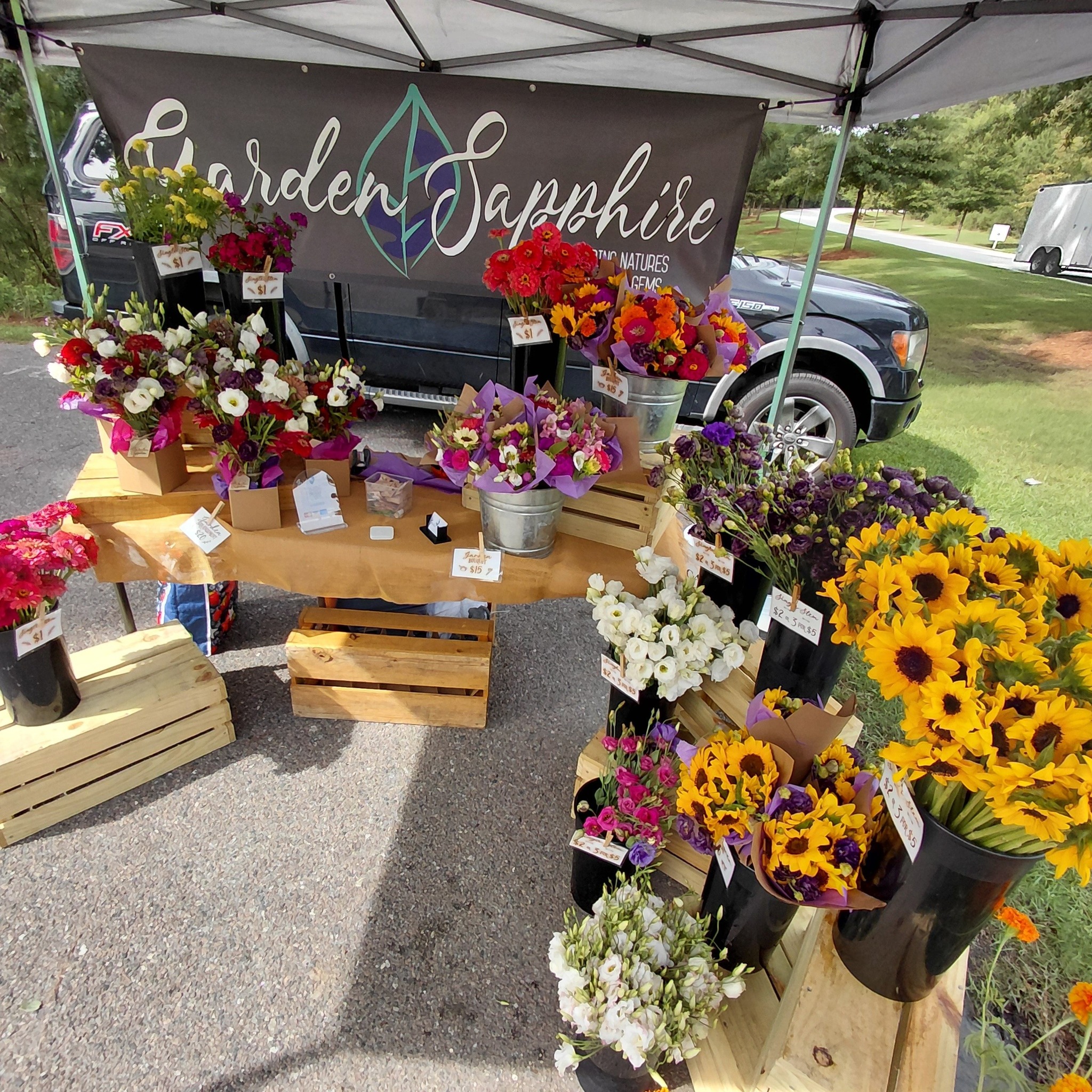 The storm has passed and the flowers are out!
Garden Sapphire is set up at our Friday pop-up location outside the Second Entrance to Sanctuary Cove at Copper Lane until 7pm tonight.
Time to treat yourself! See you soon!
@followers