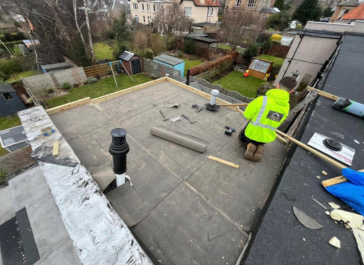 Flat roof replacement — Edinburgh