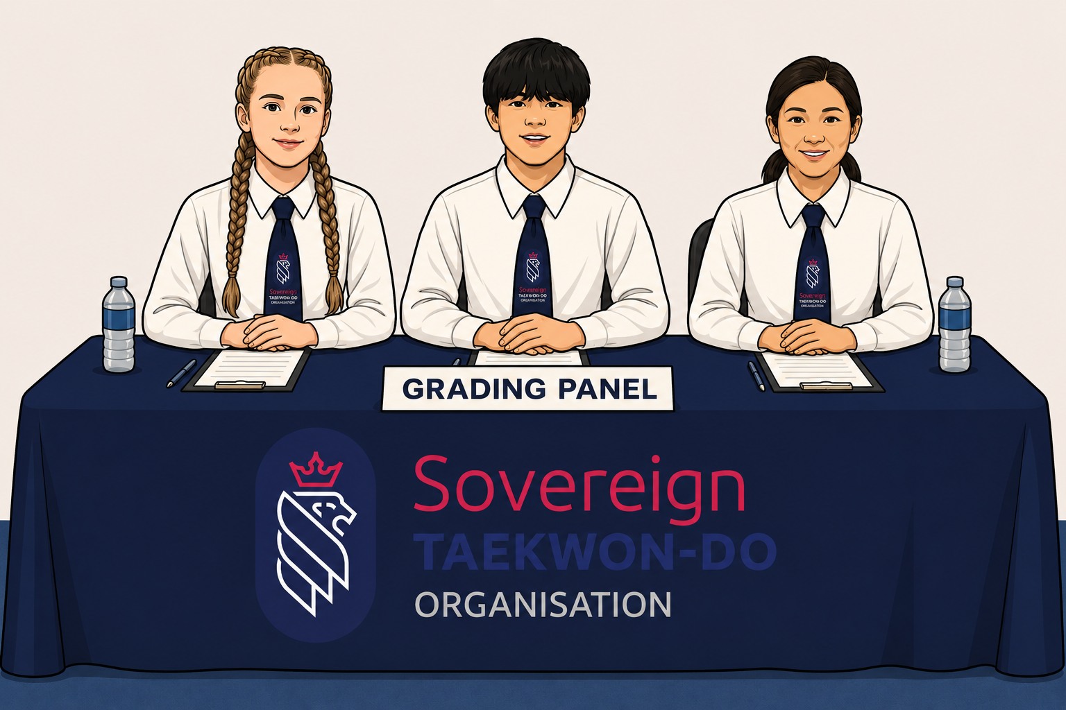 🥋 Grading Night – Friday 19th June 🥋
Good luck to all students grading this Friday!
⭐ Kicking Bears – 6:30pm
Students grading:
Leon B, Ethan R, Ananya S, Luke S, Meghan C, Subani G, Albert W, Oliver P, Annabel J and Elanor J.
Grading Panel:
Mrs Doyle, Mr Doyle and Miss Higgins (shirt and ties please).
Helpers:
Miss Levett and L Reade – please assist in doboks.
⭐ Colour Belts – 7:00pm
Students grading:
Sammy G, Tommy B, Prathi S, Sebastian J, Johnny S and Jackson H.
Grading Panel:
Mr Lolley, Mr Littleworth, Mrs Doyle and Miss Higgins (shirt and ties please).
Helpers:
E Levett, D Doyle and L Reade – please have dobok and sparring kit ready to assist.
❗ If you are not grading, please do not attend.
We wish everyone the very best of luck and look forward to seeing your hard work on display!
Mr & Mrs Lolley
Sovereign Taekwon-Do Organisation