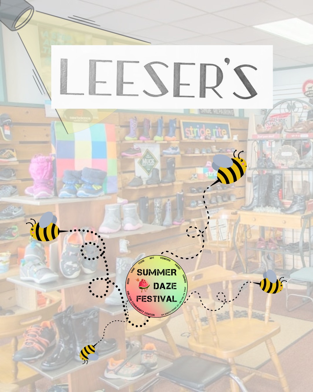 👟 Business Spotlight: Leeser's Shoe Store 👟
A Milton tradition since 1940, Leeser's has been helping customers find the perfect fit for generations!
Known for their personalized service and knowledgeable staff who specialize in fit and comfort, Leeser's offers a shopping experience that's hard to find anywhere else. Whether you're looking for everyday footwear, work shoes, or something stylish and comfortable, their team is ready to help.
🎉 During the Summer Daze Festival, be sure to check out Leeser's Sidewalk Sale for great deals and savings!
Supporting local businesses like Leeser's helps keep our downtown vibrant and thriving. Stop by, browse the sale, and experience the hometown service that has kept customers coming back for more than 85 years.
📍 Shop local. Support local. Celebrate Summer Daze!
#SummerDazeFestival #MiltonPA #BusinessSpotlight #ShopLocal #SupportLocal #SidewalkSale #SmallBusiness #CommunityStrong #VisitMiltonPA #BuyLocal