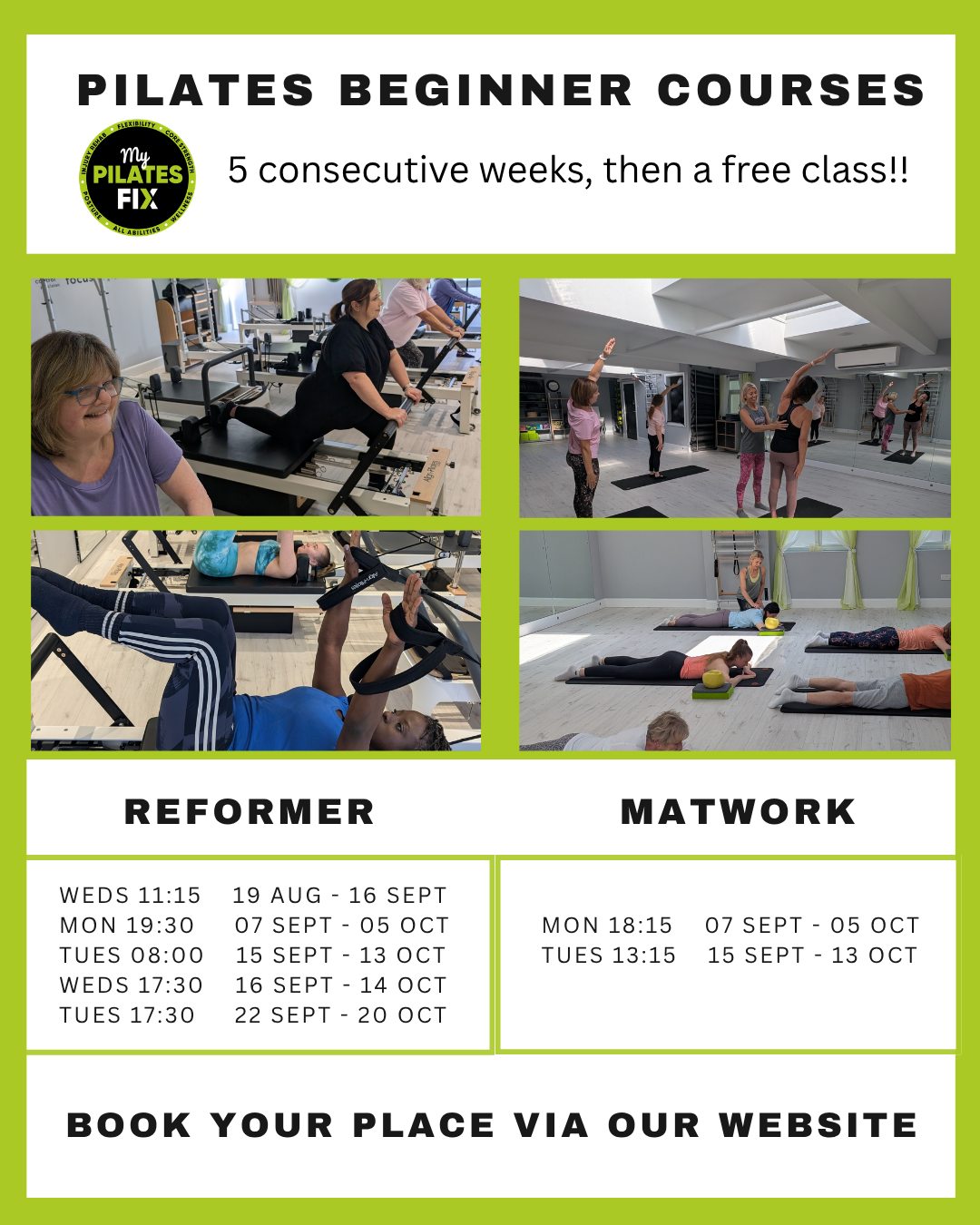 Use code EARLYBIRD26 for 15% off Pilates 5 week Beginner courses for September (and one for August!). Now available to book via our website.
#pilatesmatwork #reformerpilatesstudio #upminster #backpainsupport #pilatesbeginner #pelvicfloorpilates #beginnerreformer