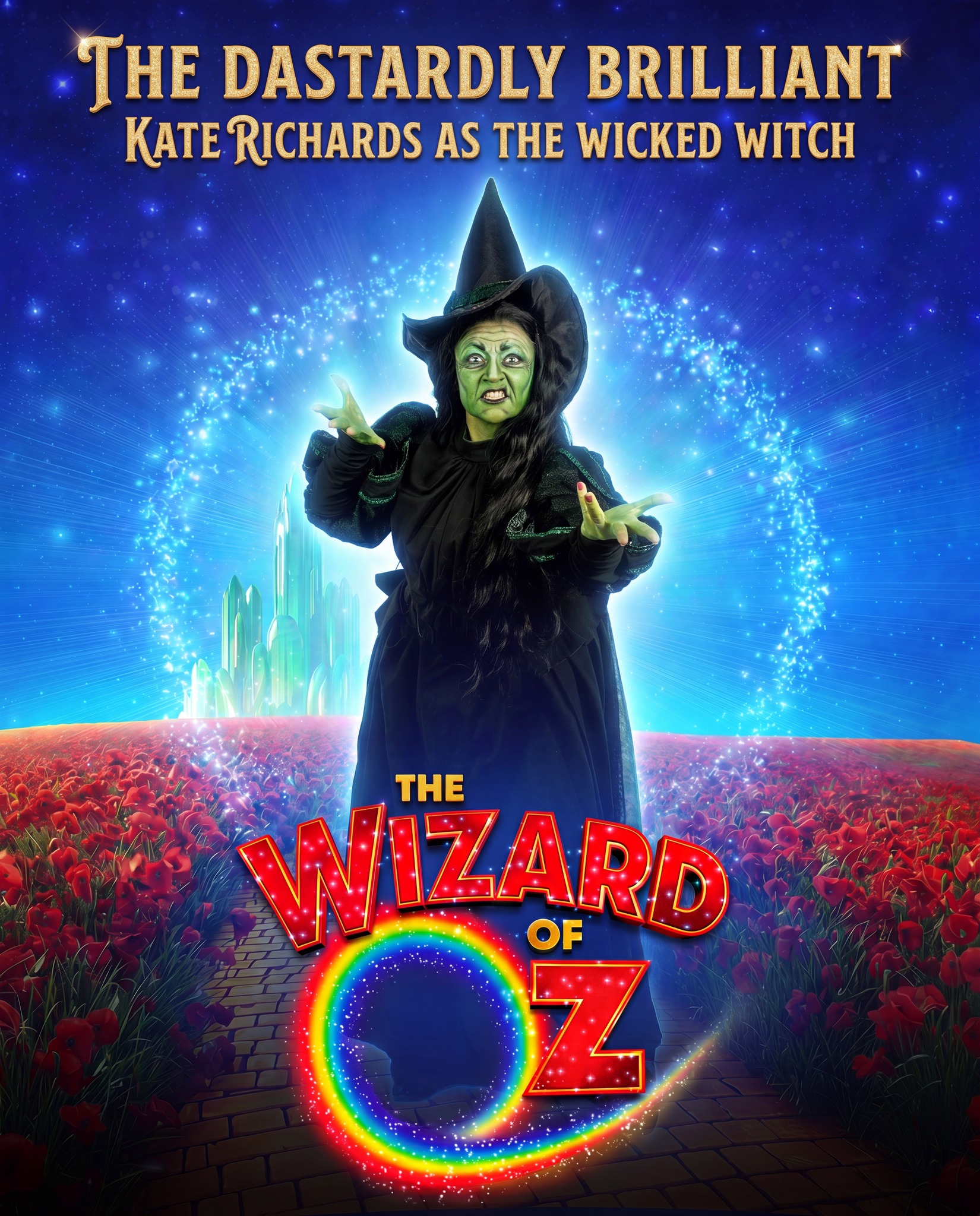 🧙♀️💚 MORE CASTING NEWS FROM OZ! 💚🧙♀️
We're absolutely thrilled to announce that the dastardly, wickedly talented Kate Richards will be taking on the iconic role of the Wicked Witch of the West in this year's spectacular pantomime, The Wizard of Oz!
Kate is no stranger to the world of pantomime, having spent more than 40 years entertaining audiences across the country. Throughout her incredible career, she's played a whole host of villainous and larger-than-life roles, from Wicked Queens to Queen Rats, delighting audiences with her wicked wit and larger-than-life performances.
This Christmas, Kate can't wait to fly into Gravesend, terrorise Dorothy and her friends, and do everything in her power to get her hands on those famous Ruby Slippers! 👠✨
Will she succeed? Or will good triumph over evil? There's only one way to find out!
🌟 The Wizard of Oz
📍 The Woodville, Gravesend
📅 Friday 4th December 2026 – Saturday 2nd January 2027
👉 Book now: https://www.woodville.co.uk/events/christmas-panto-wizard-of-oz-2026/
#WizardOfOz #WickedWitch #WoodvillePanto #Gravesend #FollowTheYellowBrickRoad #ChristmasPanto #FamilyFun #RubySlippers #WickedProductions 💚🌪️