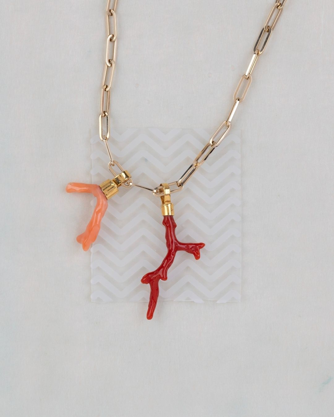 A burst of vivid orange or a softer tone? Our Branch Coral pendants are ready for summer. #fotinipsarouli #fotini #handmadejewelry #finejewelry #necklace