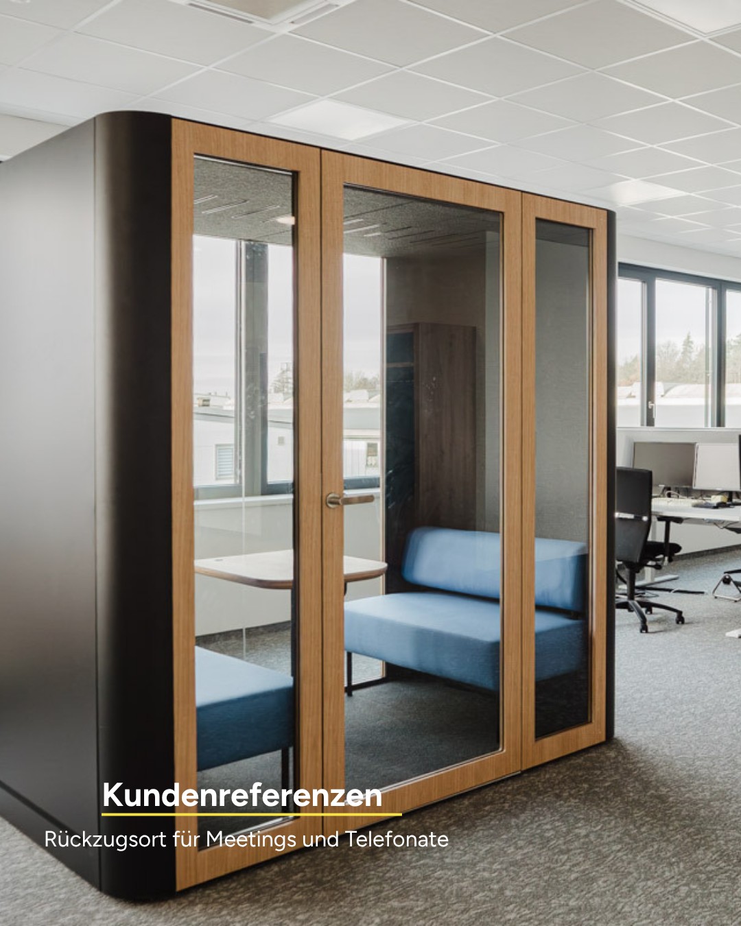 Die Be my guest Telefonboxen schaffen genau das, was in vielen modernen Büros fehlt und zwar einen Ort für ungestörte Gespräche, Videocalls und konzentriertes Arbeiten.
Wir durften die Telefonboxen bereits bei verschiedenen Kunden integrieren und erleben immer wieder, welchen Unterschied ein gut geplanter Rückzugsort im Arbeitsalltag machen kann. Auch das Feedback unserer Kunden zeigt, wie wertvoll solche Rückzugsmöglichkeiten in offenen Arbeitsumgebungen sind.
Für uns sind die Telefonboxen deshalb das Produkt-Highlight im Juni. ☎️
#WorldOfOffice #ProduktHighlight #BeMyGuest #Telefonbox #OfficeDesign #Arbeitswelten #NewWork #WorkplaceDesign #Raumakustik #Büroeinrichtung #ModerneArbeitswelt #FokusImBüro