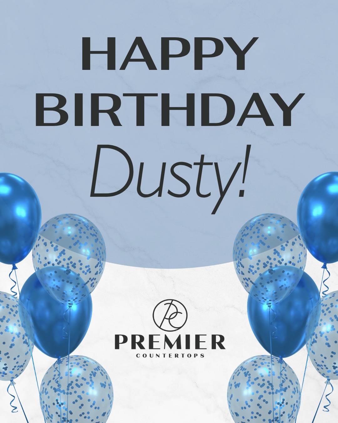 Happy Birthday, Dusty!
Thank you for all you do for our team! Your hard work does not go unnoticed. 🎂
Join us in wishing Dusty a wonderful birthday! 🎉
-
#PremierCountertops #PremierCountertopsMS #HappyBirthday #BirthdayCelebrations