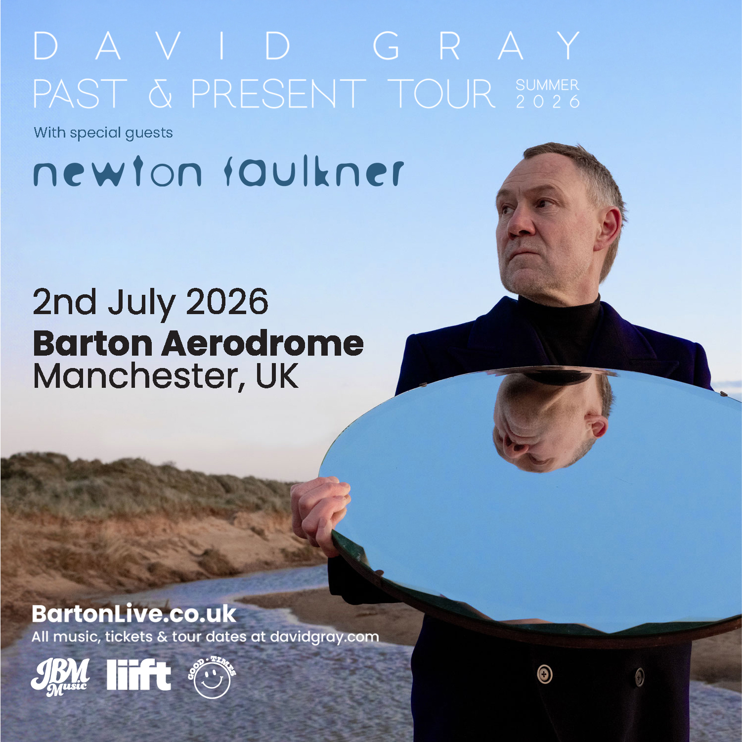 SPECIAL GUEST ANNOUNCED! ๐จ
Newton Faulkner will be joining David Gray at Manchester Barton Aerodrome on Thursday 2nd July for the Past & Present summer tour! ๐ถ
Known for his distinctive guitar style, incredible live performances and hits including Dream Catch Me, Teardrop and Gone In The Morning, Newton Faulkner is the perfect addition to what promises to be a special summer evening.
Under 100 tickets remain, secure yours before its to late - bit.ly/DavidGrayMCR ๐ซ