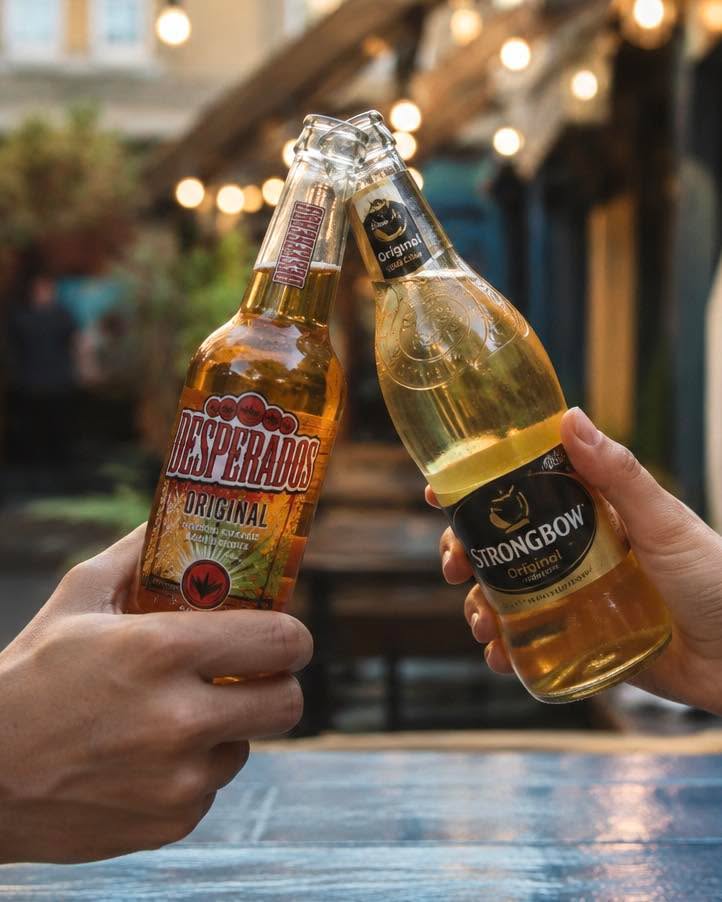 We vliegen er meteen in met een leuke actie: bij aankoop van een bucket Desperados of Strongbow ontvang je een cadeautje! ๐ป