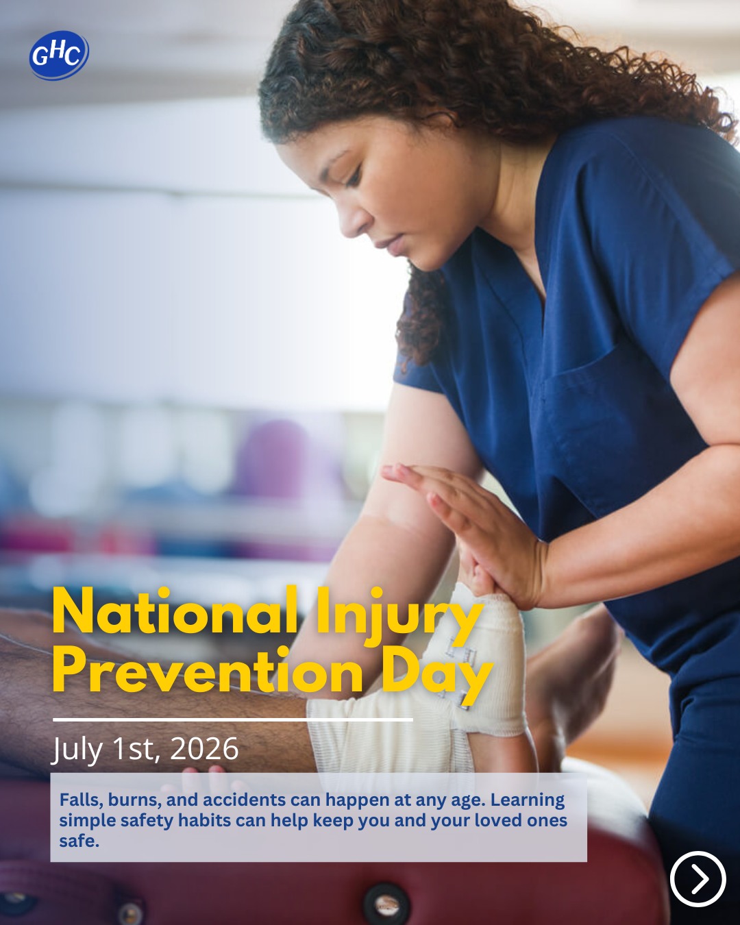 This National Injury Prevention Day, take time to review safety habits that protect you, your family, and your community. Prevention starts with awareness and small everyday actions.
#healthcenter #communitywork #communityclinic #mentalhealth #chiropractor #pediatric #obgyn #optometry #familydoctor #sgv #sangabrielvalely #montereypark #losangeles #rosemead #healthcare #doctor #nonprofit #garfieldhealthcenter #ghc #GarfieldHealthCenter #NationalInjuryPreventionDay #InjuryPrevention #CommunityHealth #PreventiveCare #SafetyAwareness #HealthyLiving #GarfieldHealthCenter