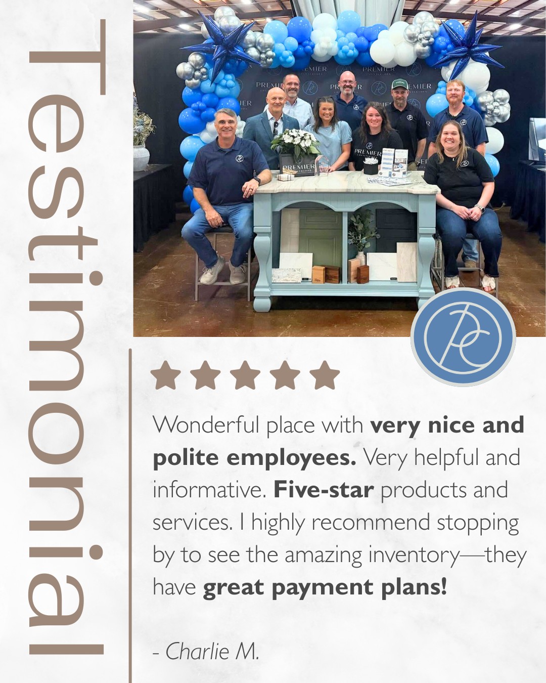 From the selection process to installation, our team is ready to make every step of the way smooth and informative for each individual. Your positive feedback is why we do what we do.
Share your experience with our team: bit.ly/PremierCountersReview
📞 662.823.8824
📍2341 Graham Dr, Tupelo, MS
-
#PremierCountertops #PremierCountertopsMS #HomeRenovation #NorthMississippi #LuxuryCountertops #ResidentialCountertops #HomeDesign #HomeRefresh #Mississippi #CommercialCountertops