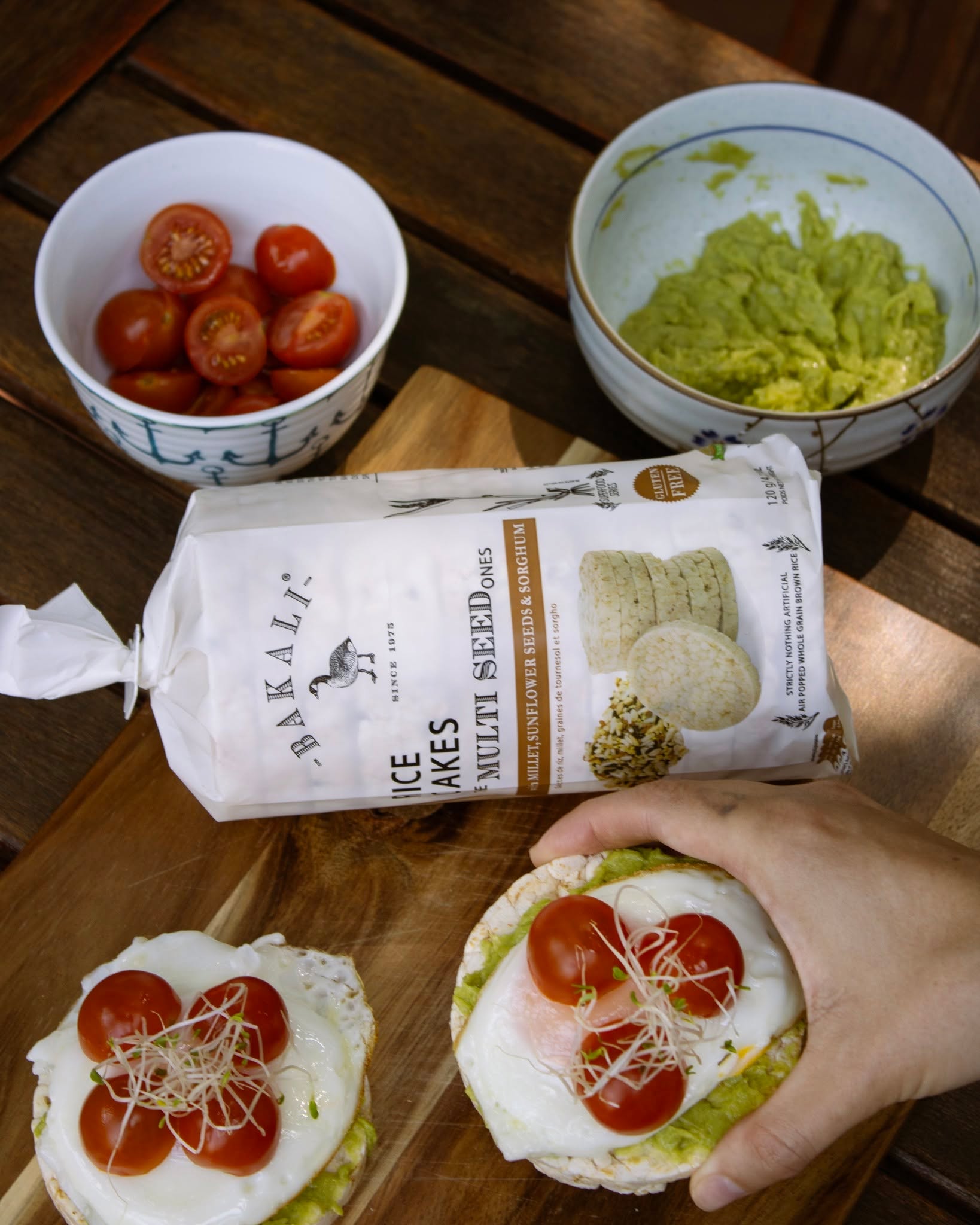 Whether you're on the move or taking a break, Bakali Rice Cakes make every snack moment better๐ถโโ๏ธโ #SnackAnywhere #Bakali