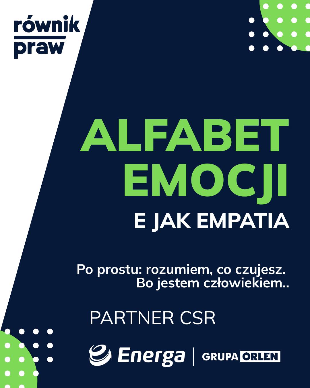 Wielu naszych podopiecznych mówi, że w urzędach czy szpitalach czują się jak „kolejna sprawa w kolejce”. W naszej Fundacji każdego dnia udowadniamy, że może być inaczej. Bo dla nas kluczowe jest E jak Empatia.
Ale co to znaczy tak naprawdę, bez górnolotnych słów?
Empatia to odwaga, żeby towarzyszyć komuś w świecie, który akurat się zawalił, i nie próbować go od razu „posprzątać” na siłę. To umiejętność bycia przy kimś, kto właśnie usłyszał trudną diagnozę, stracił nadzieję albo kolejny raz walczy o swoje prawa.
Dlaczego w naszej Fundacji tak bardzo o to dbamy?
Bo nikt nie chce być tylko „wnioskiem”. Empatia sprawia, że widzimy w Tobie człowieka z jego historią, a nie kolejny numer w rejestrze.
Bo to przywraca siły. Kiedy czujesz, że ktoś naprawdę rozumie Twój ciężar, przestajesz być w tym wszystkim sam. A to już połowa sukcesu.
Bo bez niej pomoc jest niepełna. Można zorganizować sprzęt czy rehabilitację, ale to szacunek i zrozumienie sprawiają, że pomoc realnie zmienia życie.
W naszej Fundacji nie usłyszysz: „weź się w garść”. Usłyszysz: „widzę, ile Cię to kosztuje i jestem tutaj”. Bo to jest właśnie ta więź, która pozwala nam wspólnie szukać wyjść z najtrudniejszych sytuacji.
Czy pamiętasz moment, w którym poczułeś/aś się naprawdę zrozumiany/a? Bez pouczania, bez oceniania - po prostu po ludzku?
Podziel się tym z nami w komentarzu. Takie chwile dają nadzieję nam wszystkim.
Książki, które uczą empatii (bez zbędnego nadęcia):
Marshall B. Rosenberg, „Porozumienie bez przemocy”- o tym, jak rozmawiać, by naprawdę się usłyszeć.
Brene Brown, „Z wielką odwagą”- o tym, jak empatia buduje bliskość.
Osho, „Najpiękniejszy rozkwit miłości” - o miłości jako drodze do wolności i świadomości.
#Energa #EnergaSA #alfabetemocji #empatia #ludzkieoblicze #fundacja #wsparcie