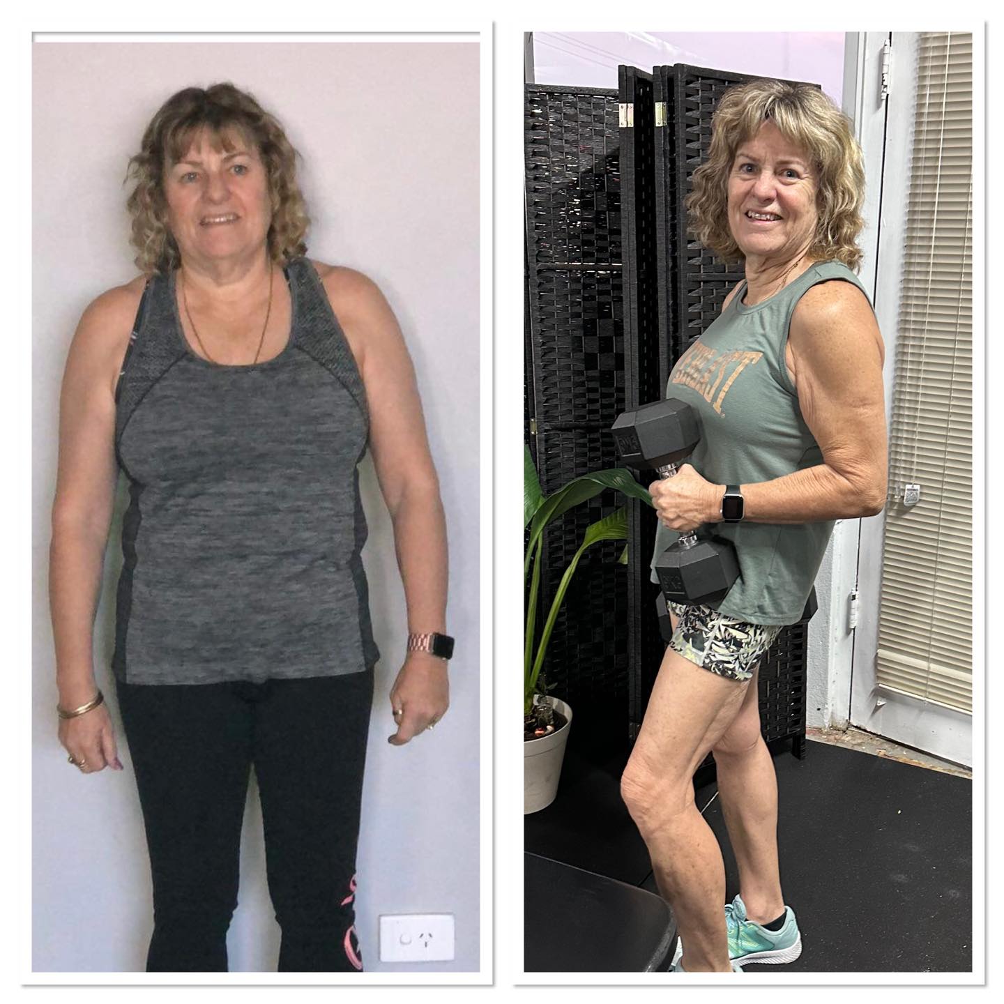 Meet Coach Jan 💖
Jan started with me at Optibods as a client about 8 years ago and still trains every week.
A couple of years ago she decided to become a trainer too.
Jan has an amazing background and she has lived a very full life.
From once holding a pilots license to donating her kidney last year at the young age of 68, you just never know what story she will come out with next lol
Jan kicks arse in life as well as the gym and if you are looking for an inspirational coach, Jan is definitely that.
#OptibodsCoach #RealWomen #Inspirational