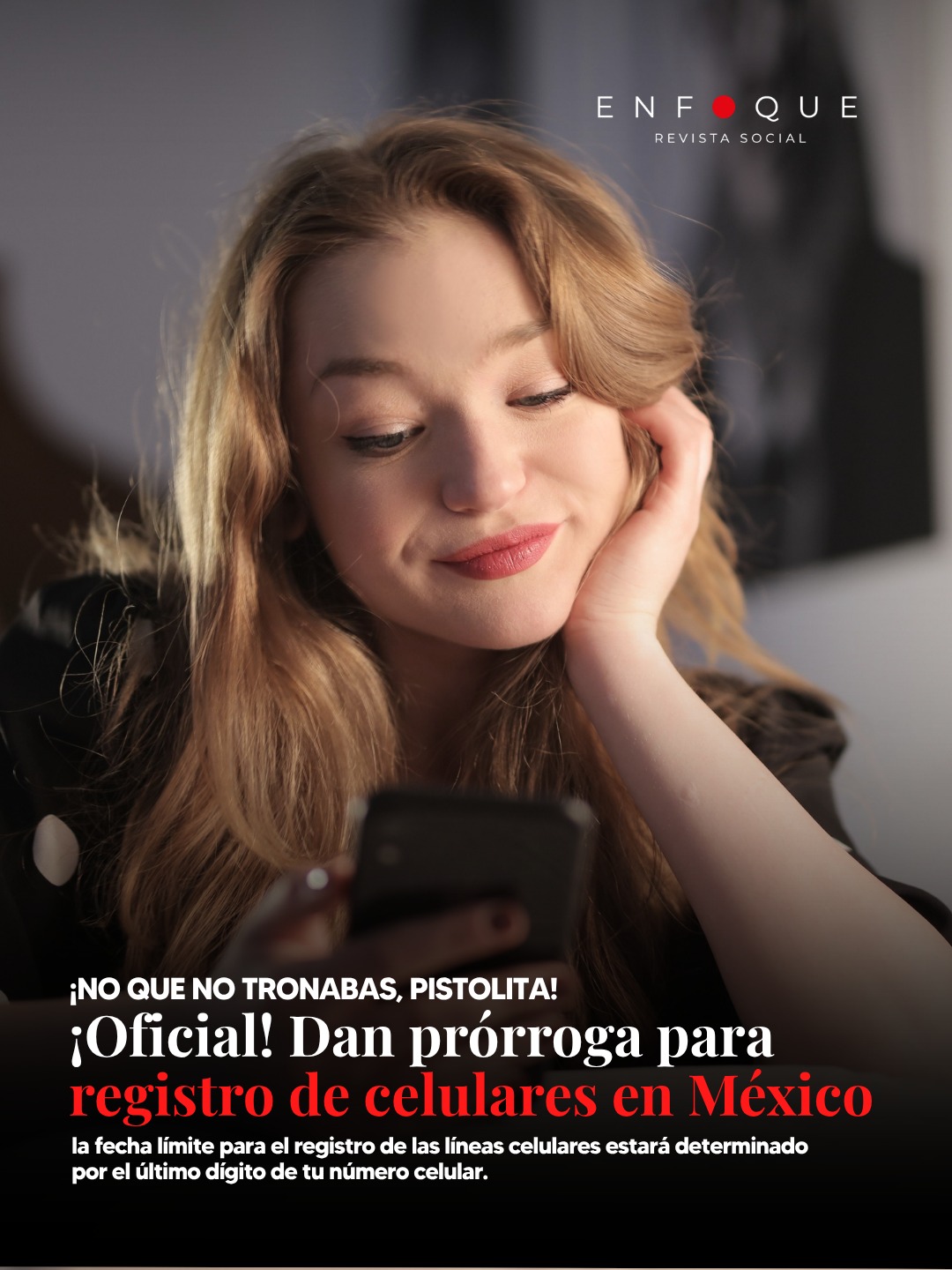 #ÚltimaHora Dan prórroga para registro de celulares en México
La Comisión Reguladora de Telecomunicaciones reportó que ya se registraron alrededor de 63 millones de las más de 144 millones líneas activas de celulares, de acuerdo con datos oficiales.
El Gobierno de México explicó que la fecha límite para el registro de las líneas celulares estará determinado por el último dígito de tu número celular.
Último dígito // Fecha límite
0 15/ago
1 31/ago
2 15/sep
3 30/sep
4 15/oct
5 31/oct
6 15/nov
7 30/nov
8 15/dic
9 31/dic
#México #morena #Sheinbaum #mundial