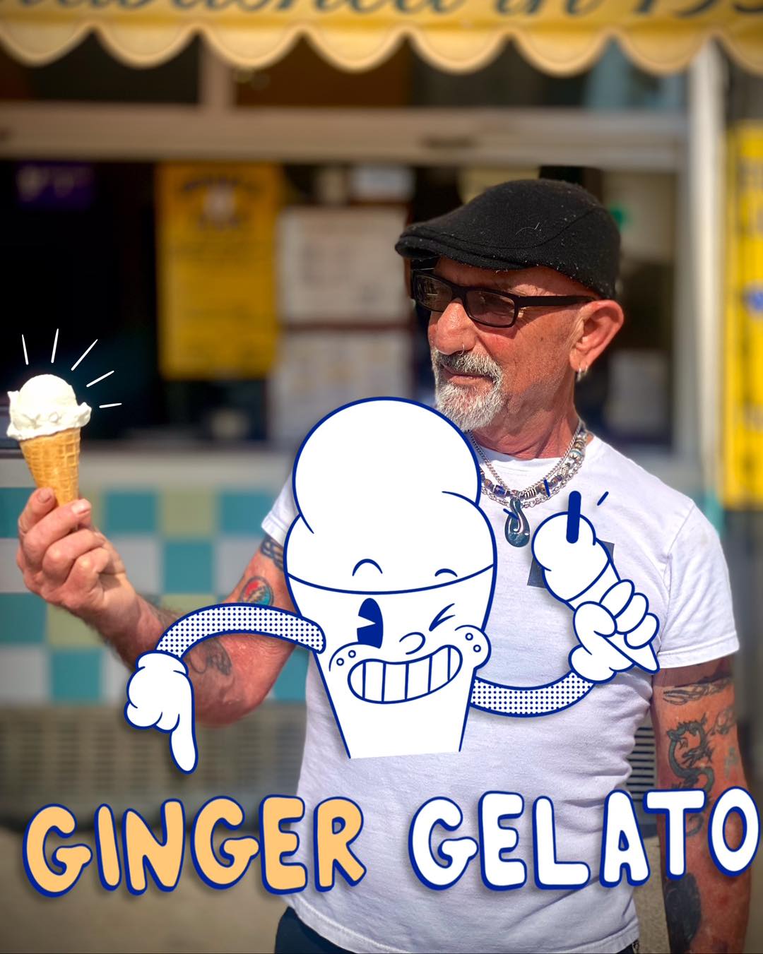 Dad’s made Ginger gelato for us all this afternoon 🫚