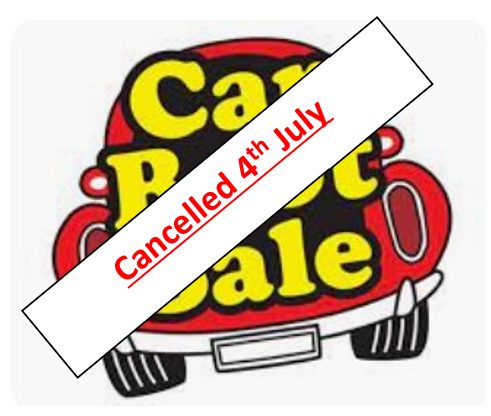 Please be advised that the car boot sale scheduled for Saturday 4th July has been cancelled due to setup for large scale music events. We apologise for any inconvenience this may cause.