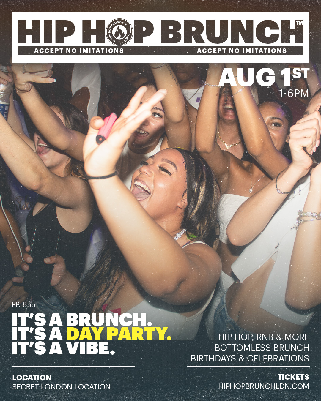 "Super friendly hosts, brilliant vibe. Would recommend to anyone considering it!" ⭐⭐⭐⭐⭐ Reviewed by Ashley, Hip Hop Brunch™ Guest
Tickets & info 👉 link in bio