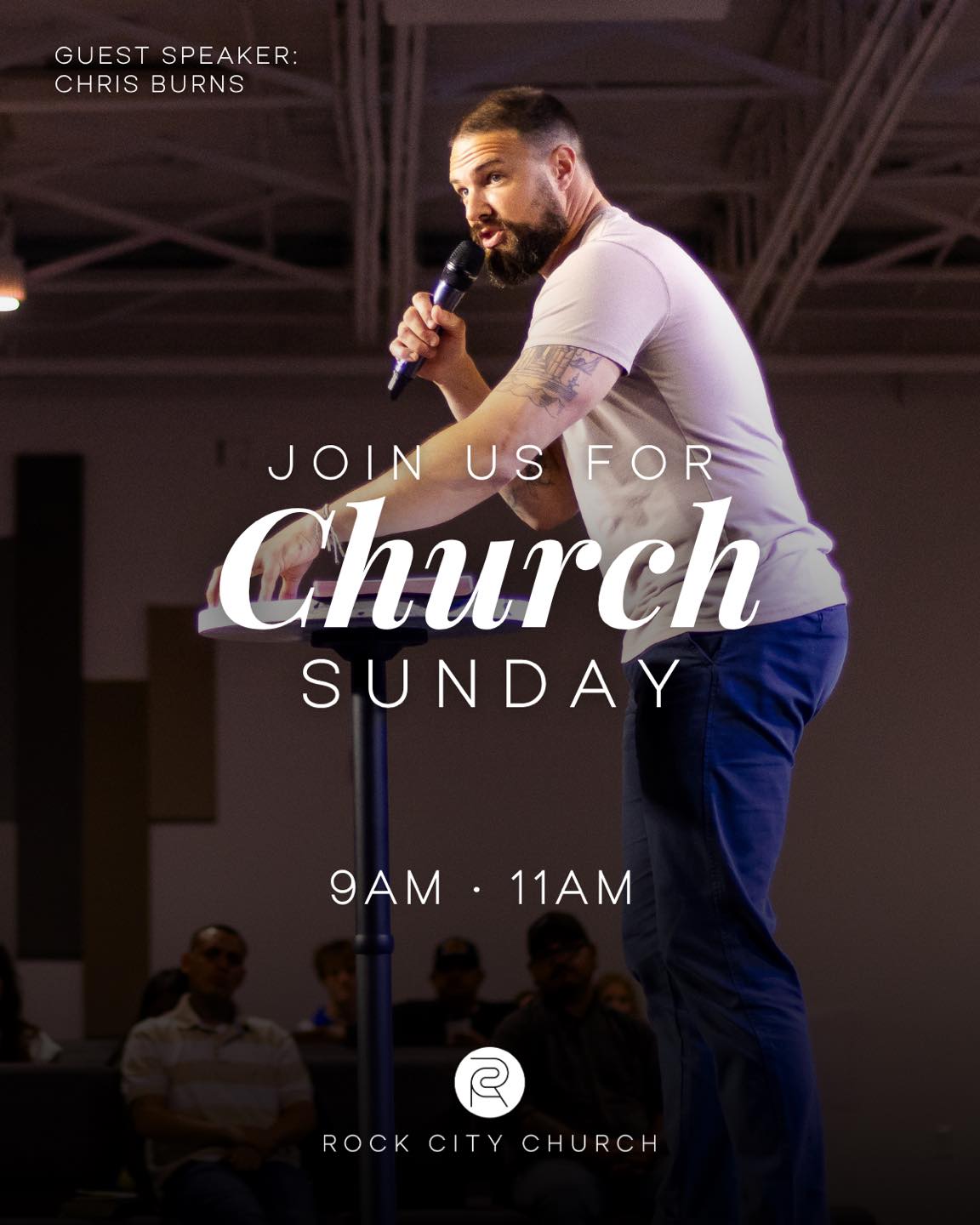 Join us for church this weekend as we hear from special guest, Chris Burns.
9AM • 11AM
10309 SPID
CC, TX