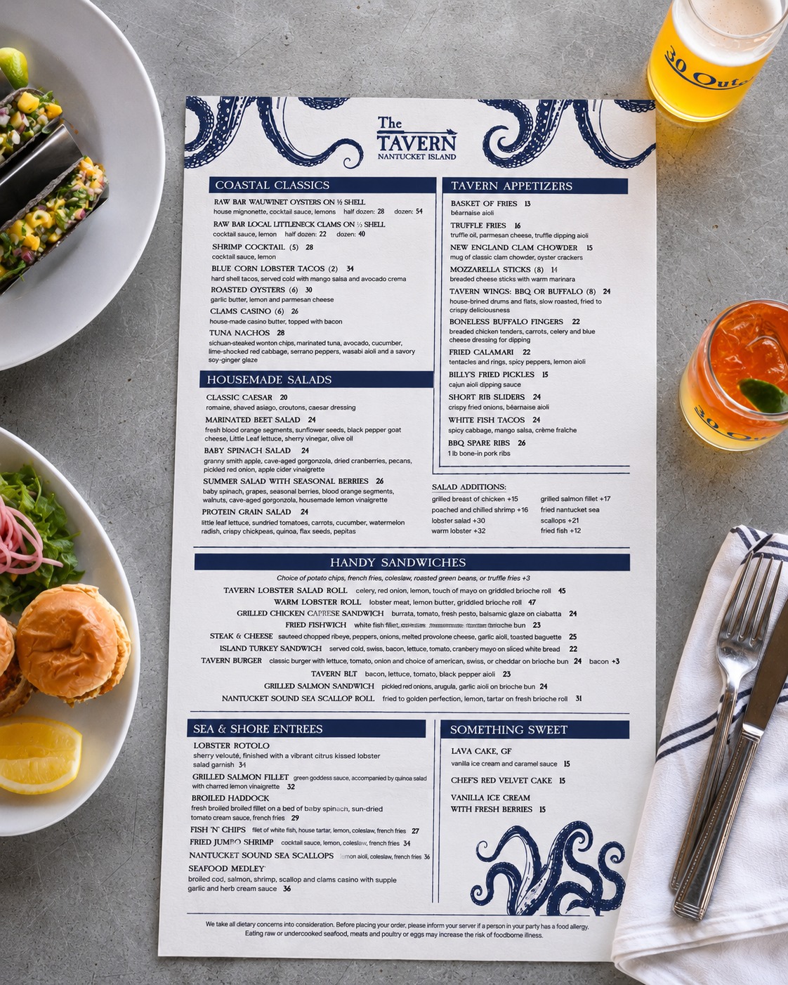 Here's to one last mudslide...
We recently designed Tavern & Gazebo's menu for its final season. It's been a Nantucket staple for years, and we're grateful to have played a small part in this final chapter.
Graphic Design for #BlueSevenClient | @tavernndgazebo_nantucket