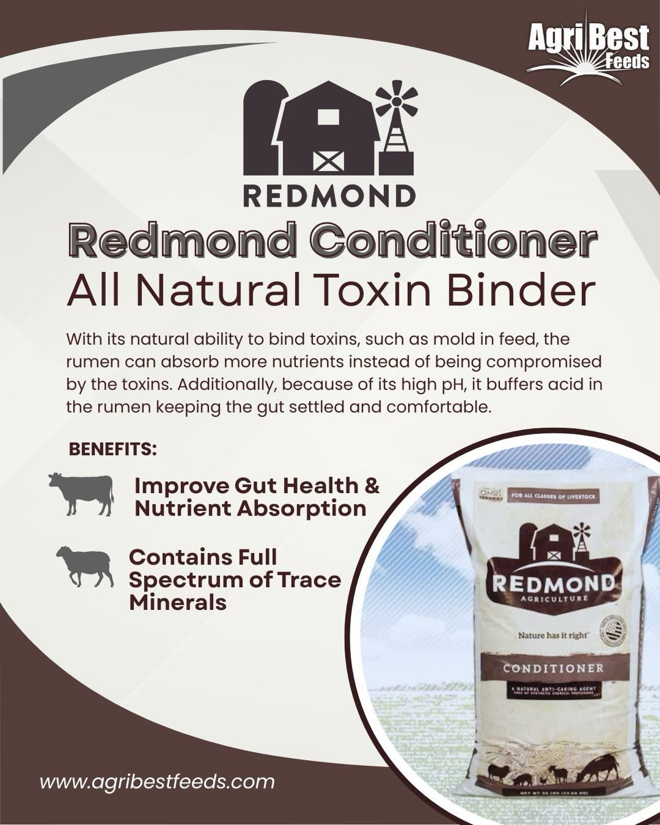 Stronger Herd. Naturally 🌱
@redmondagriculture Conditioner supports better digestion, feed efficiency, and immunity with over 60 natural trace minerals. It’s a simple, powerful way to boost herd health—straight from the earth.
🧂 Nature knows best.
#RedmondConditioner #NaturalNutrition #LivestockHealth #TraceMinerals #AgriBestFeeds