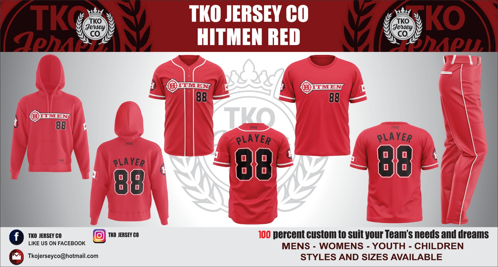Two looks. One roster. All business.
Hitmen
DM us to build your multi-look program.